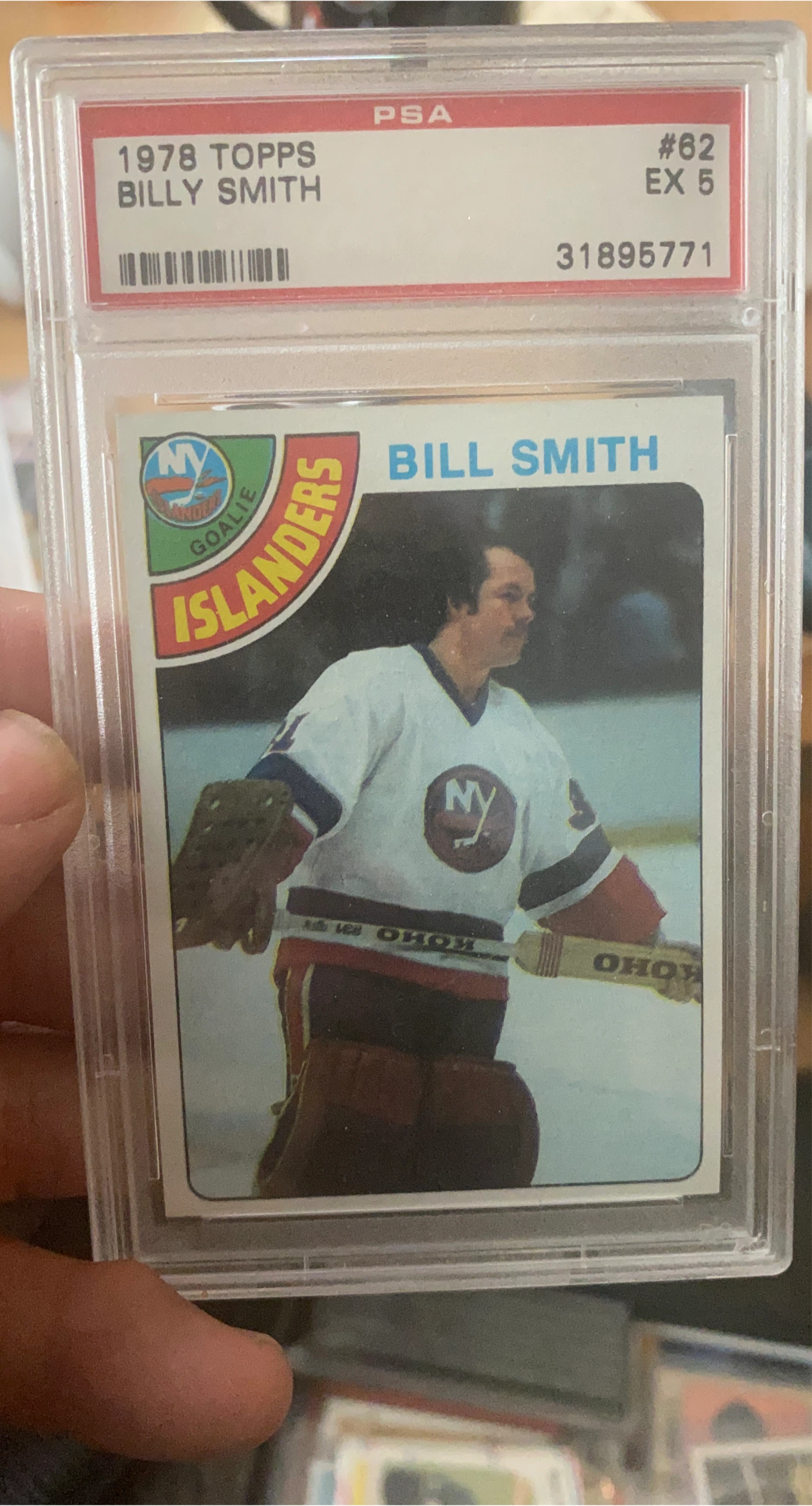 1978 Topps Billy Smith Hockey Card #62 EX 5