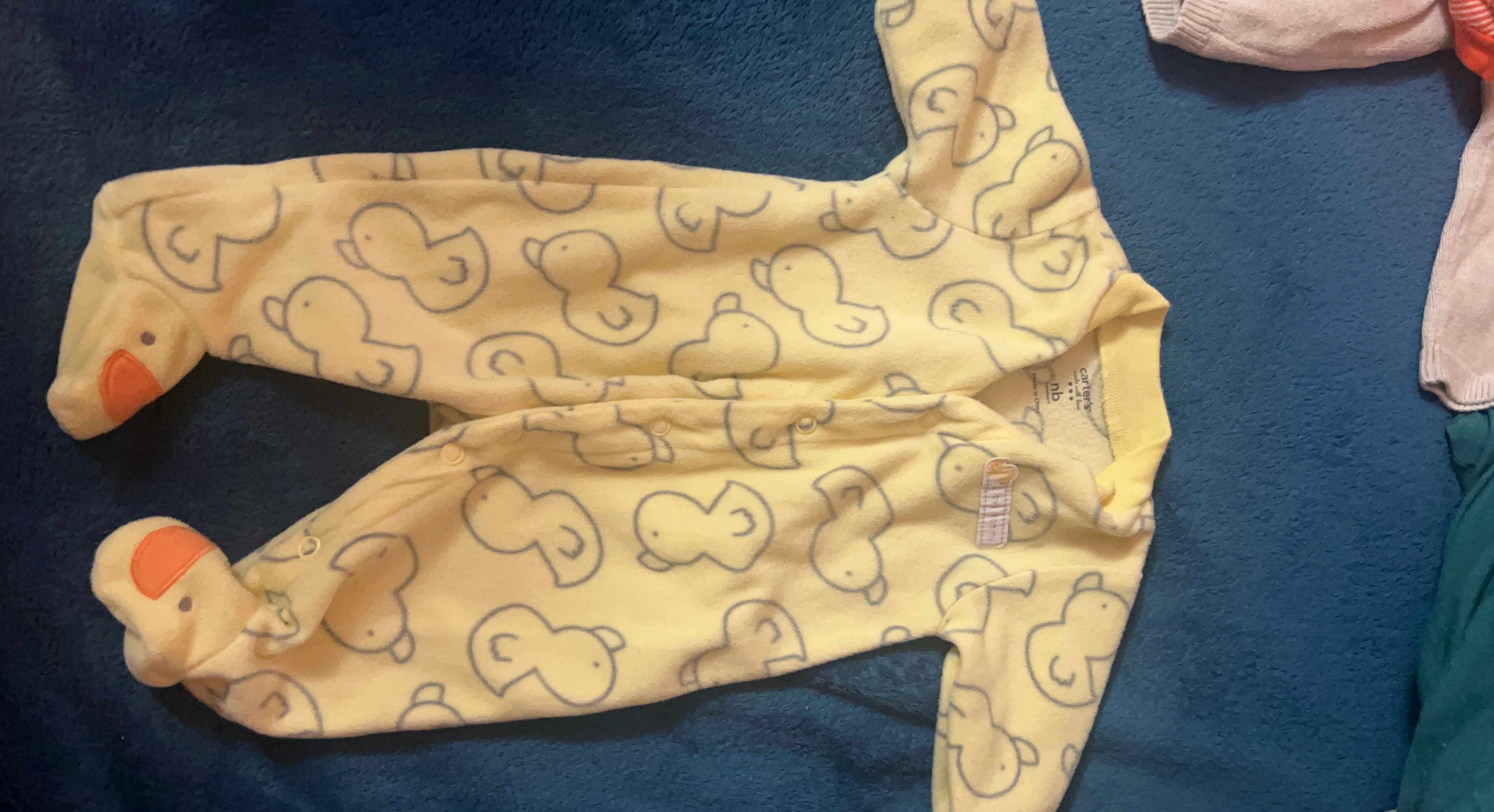 Carter's Baby Yellow Duck Footie Pajamas