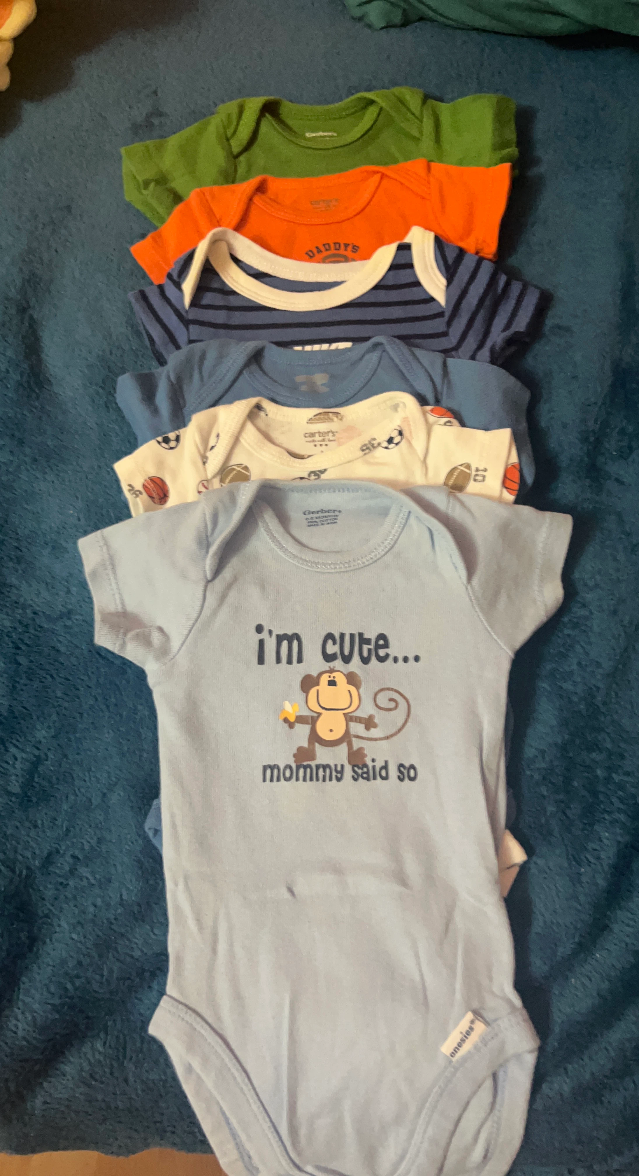 Gerber Baby Onesies 5-Pack
