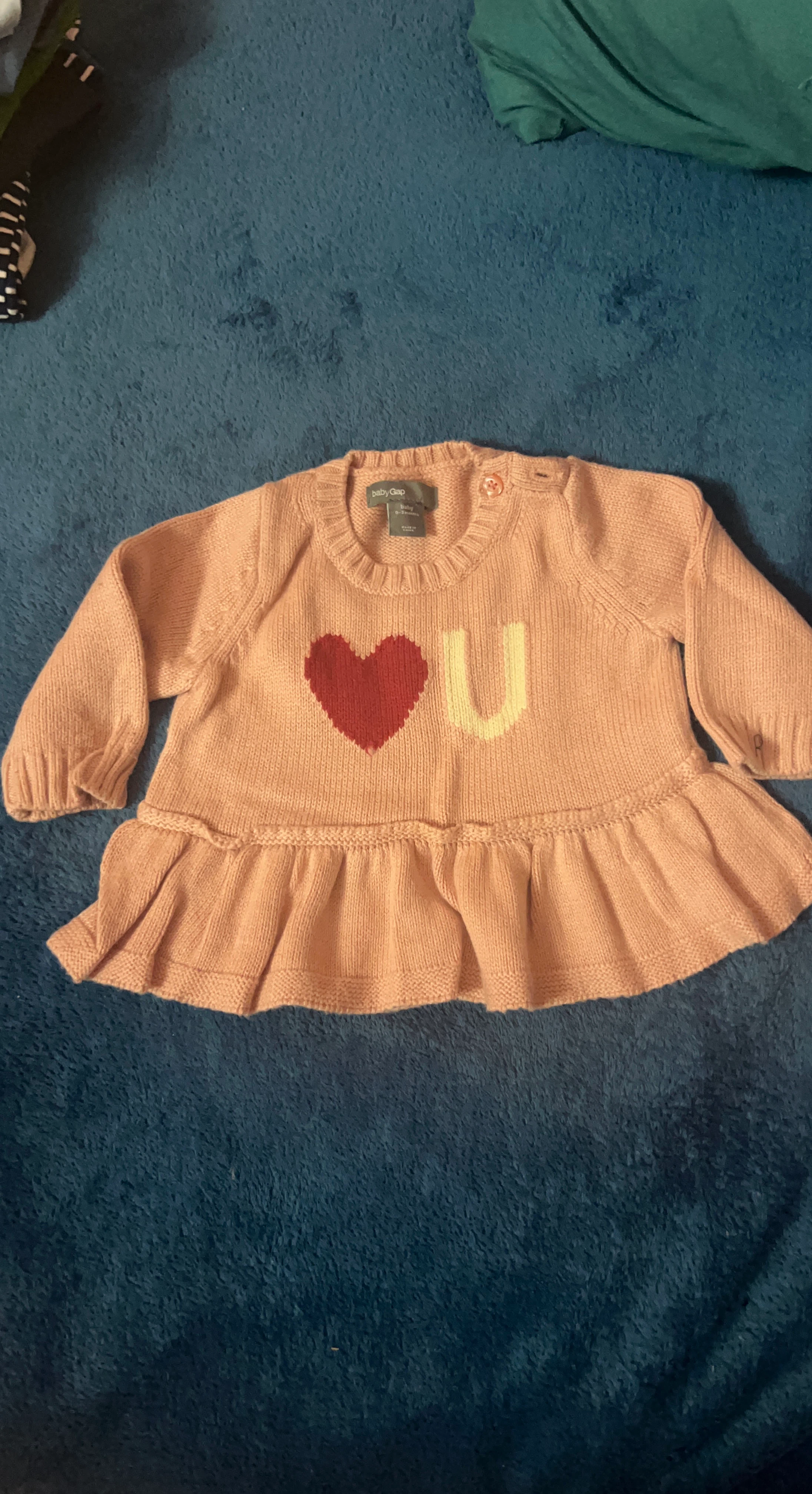 Baby Gap "I Heart U" Sweater