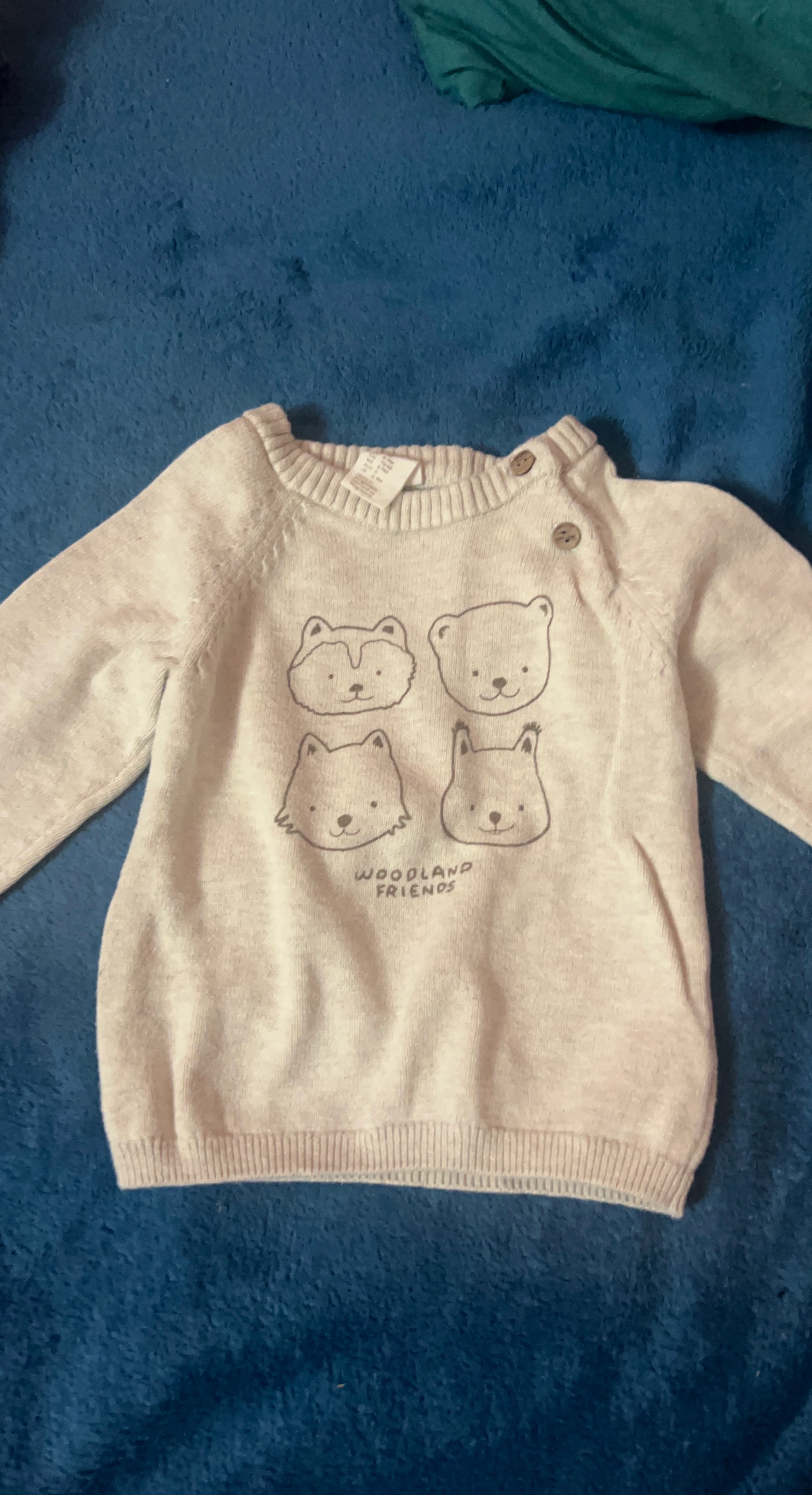 Baby Woodland Friends Sweater