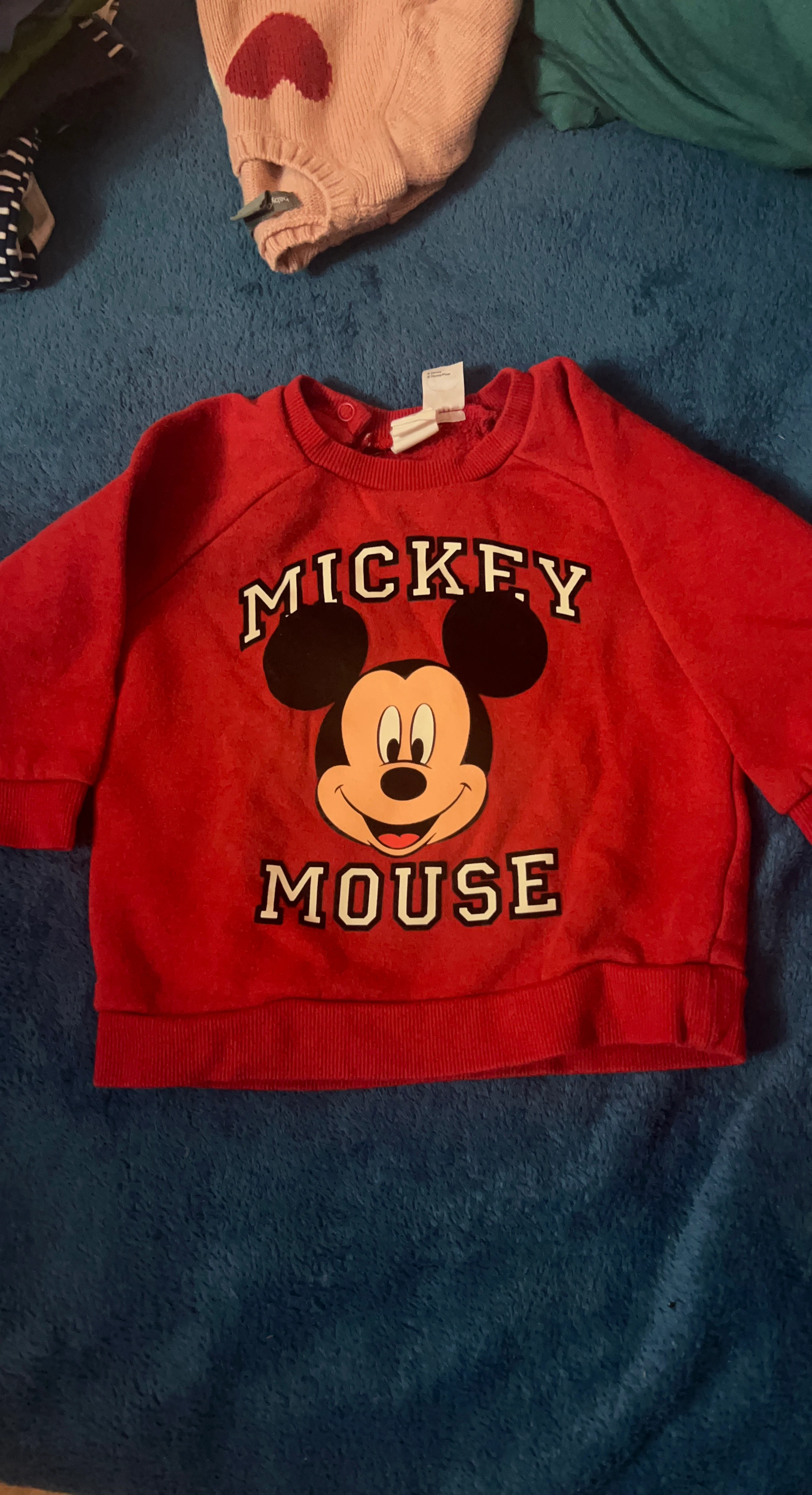 Red Mickey Mouse Toddler Sweatshirt
