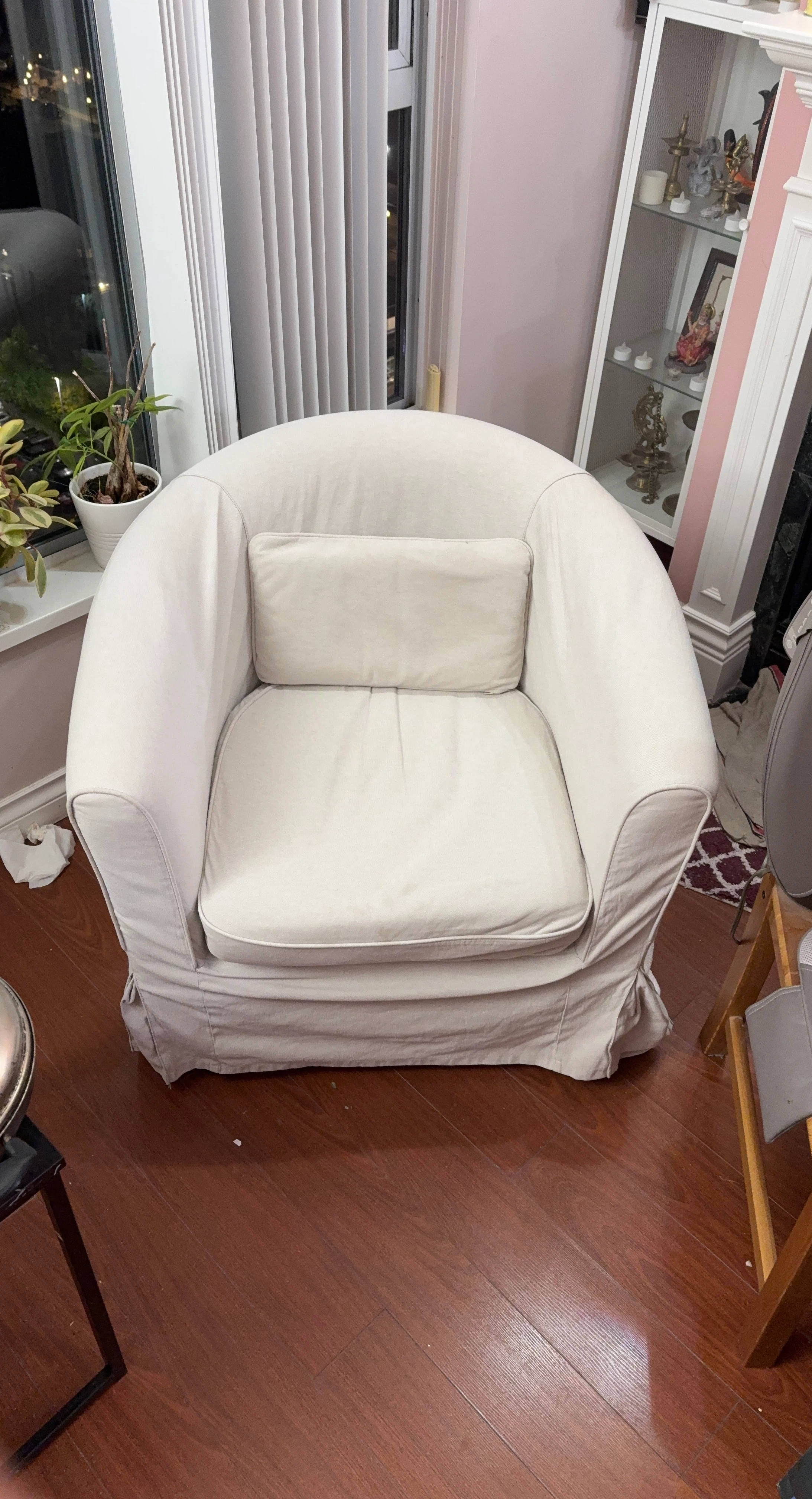 Cream Armchair
