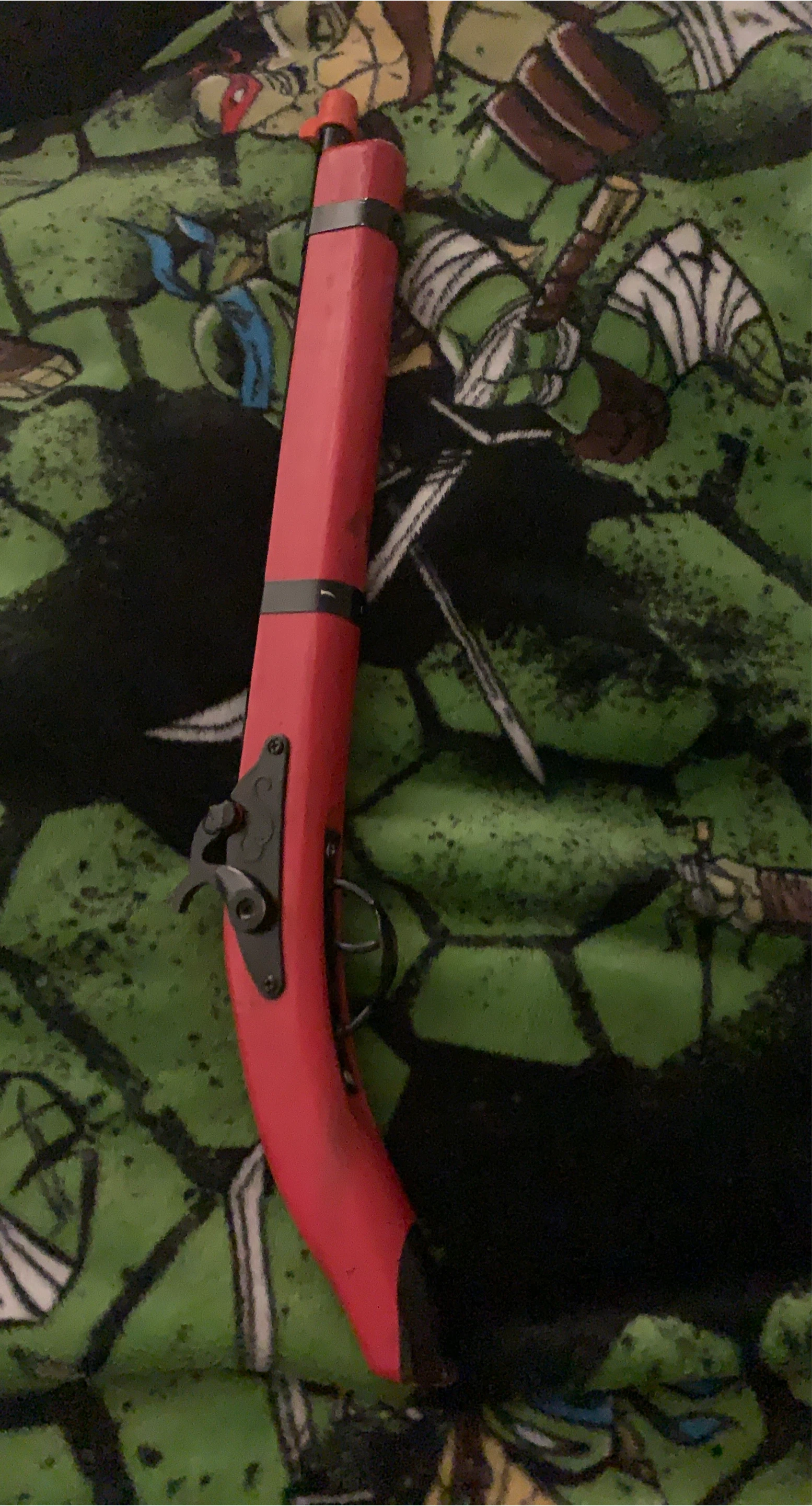 Red Toy Pirate Flintlock Pistol