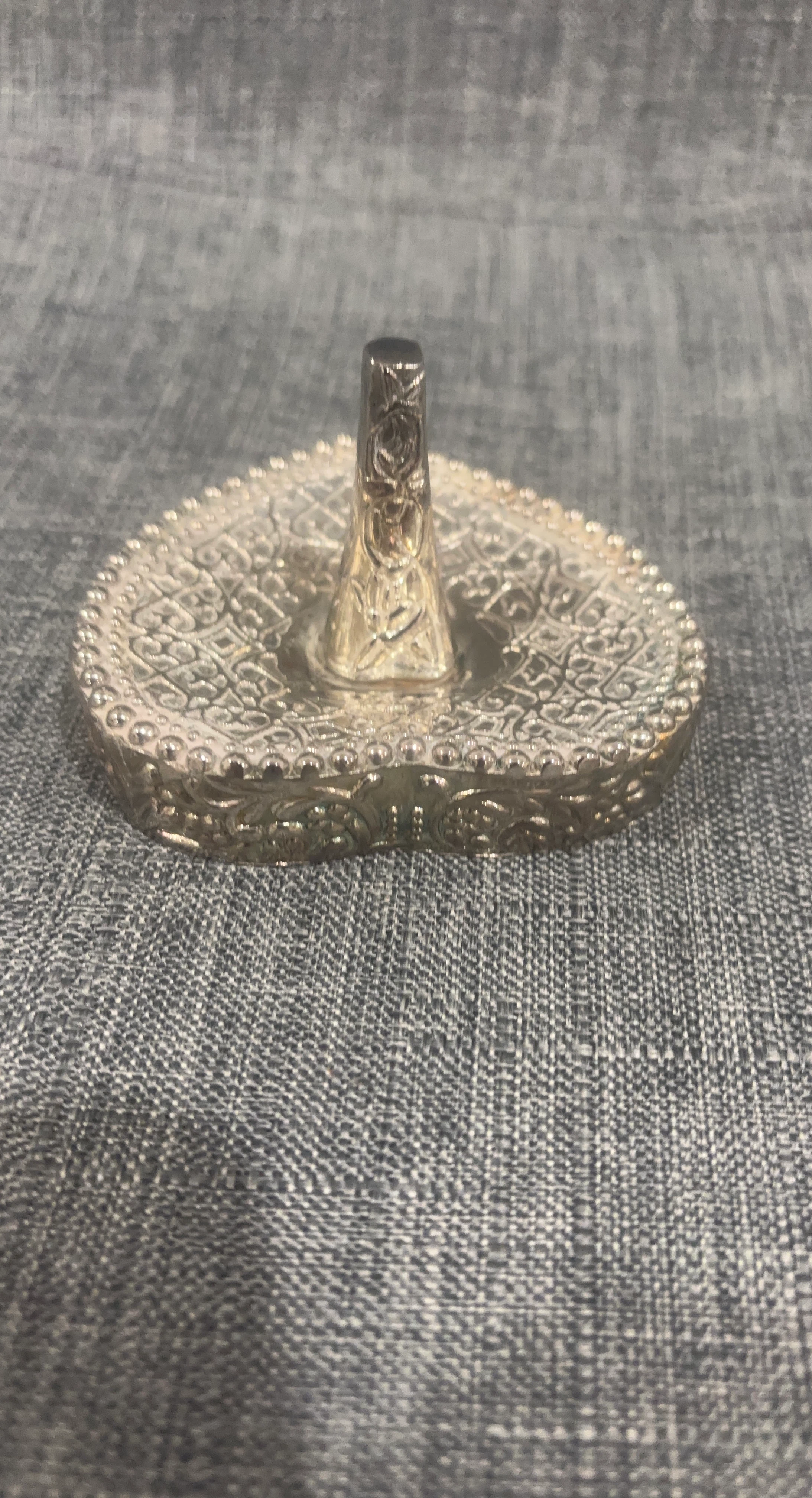 Vintage International Silver Silver Plated Ring Holder Dish