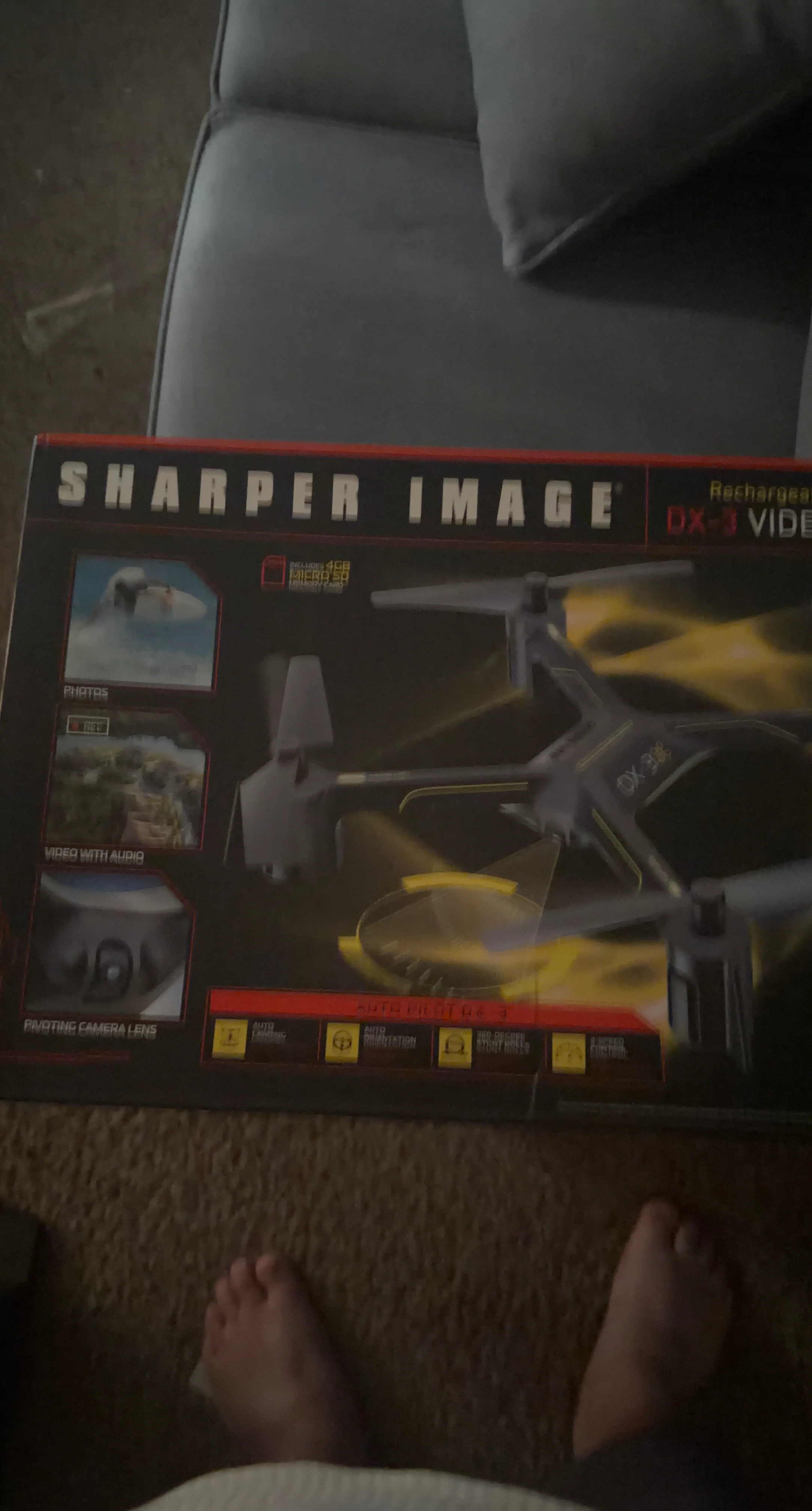 Sharper Image DX-3 Video Drone with 4GB Memory Card
