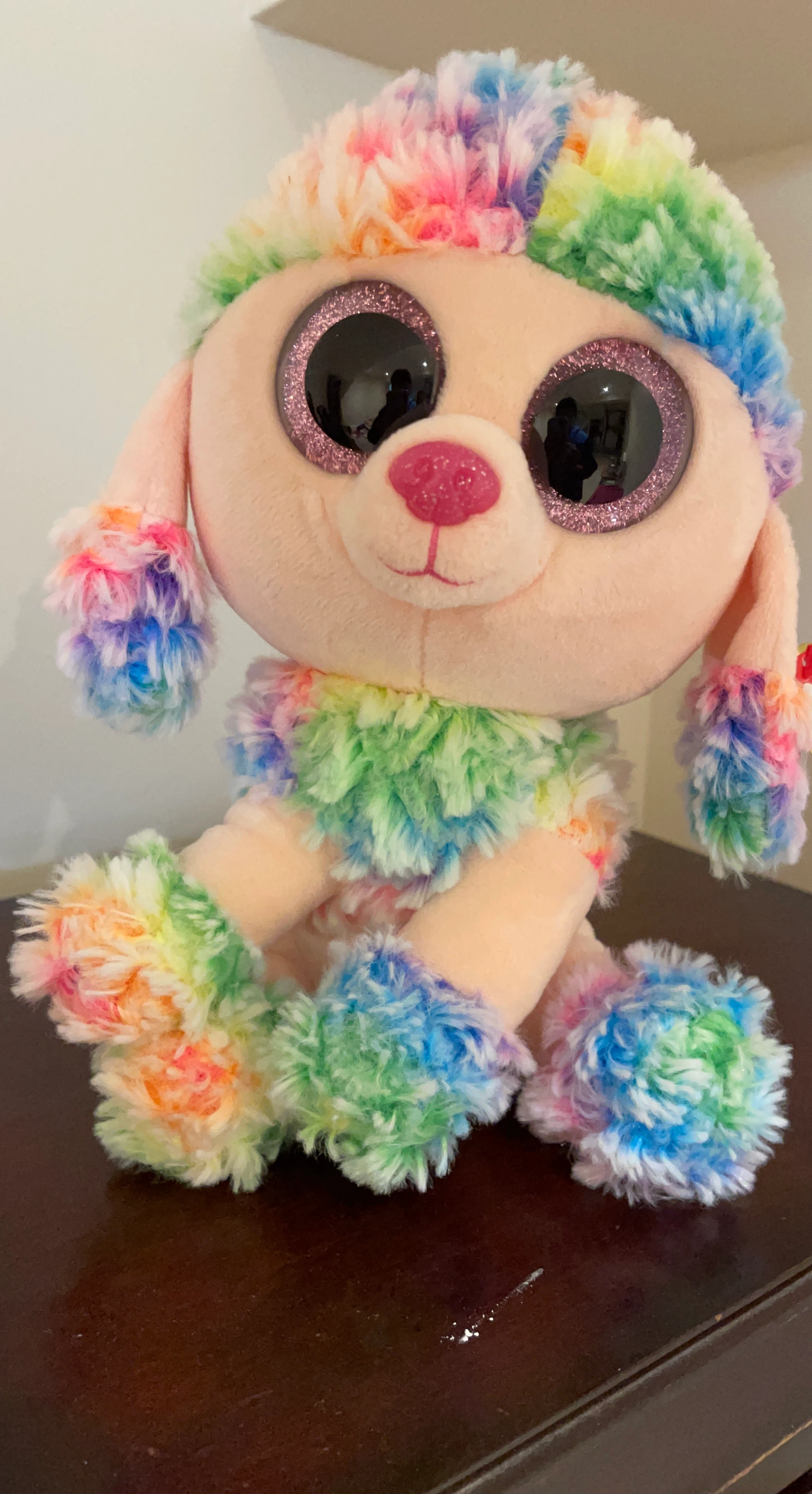 Ty Beanie Boo's Rainbow Dog Plush
