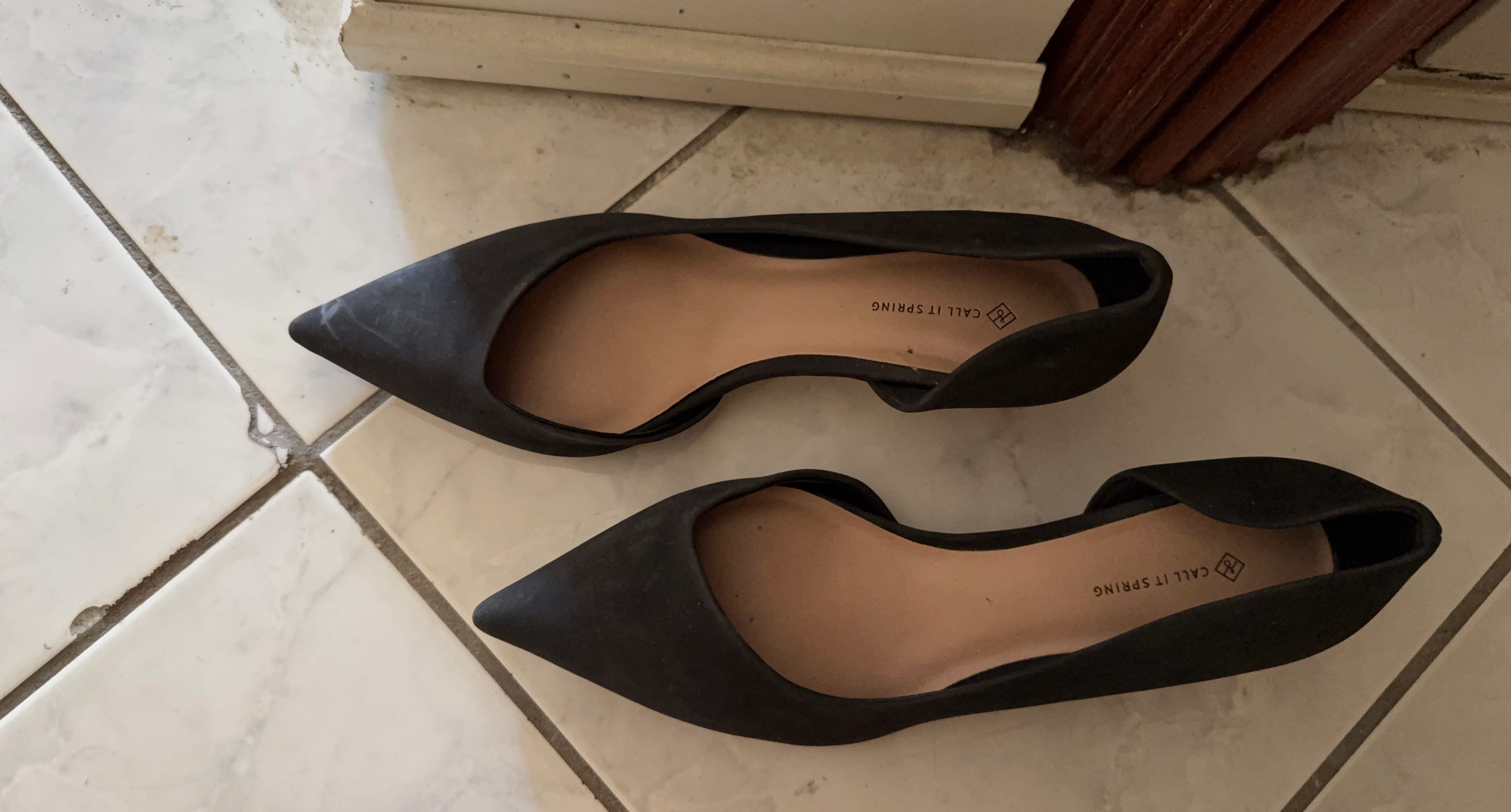 Call It Spring Black Décolleté Flats