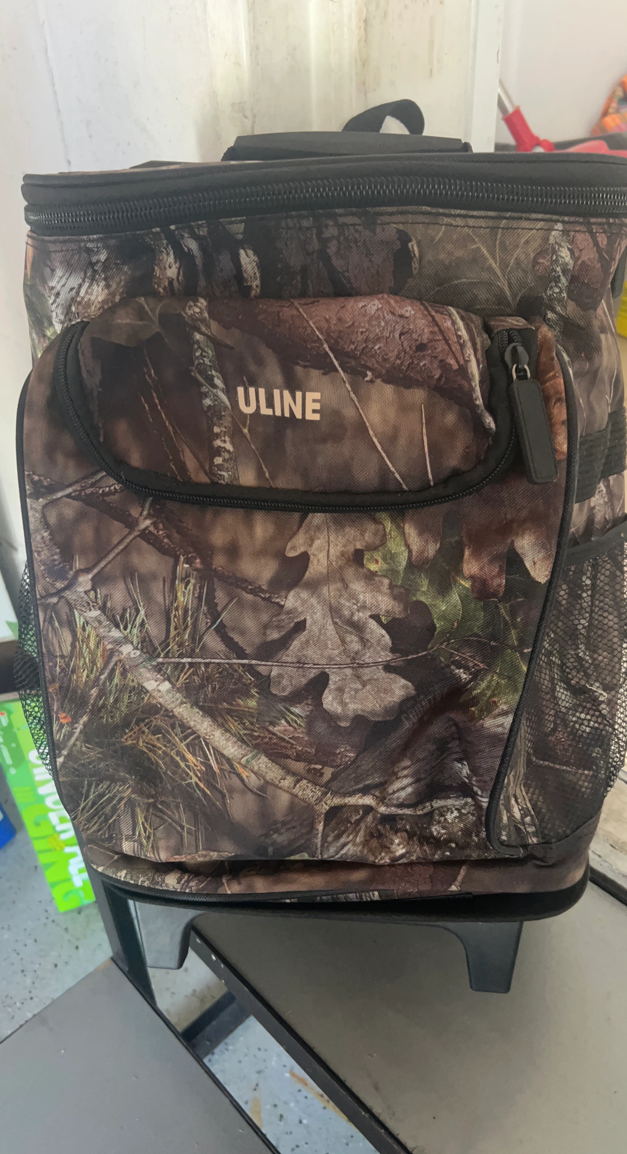 Uline Camo Rolling Cooler Bag