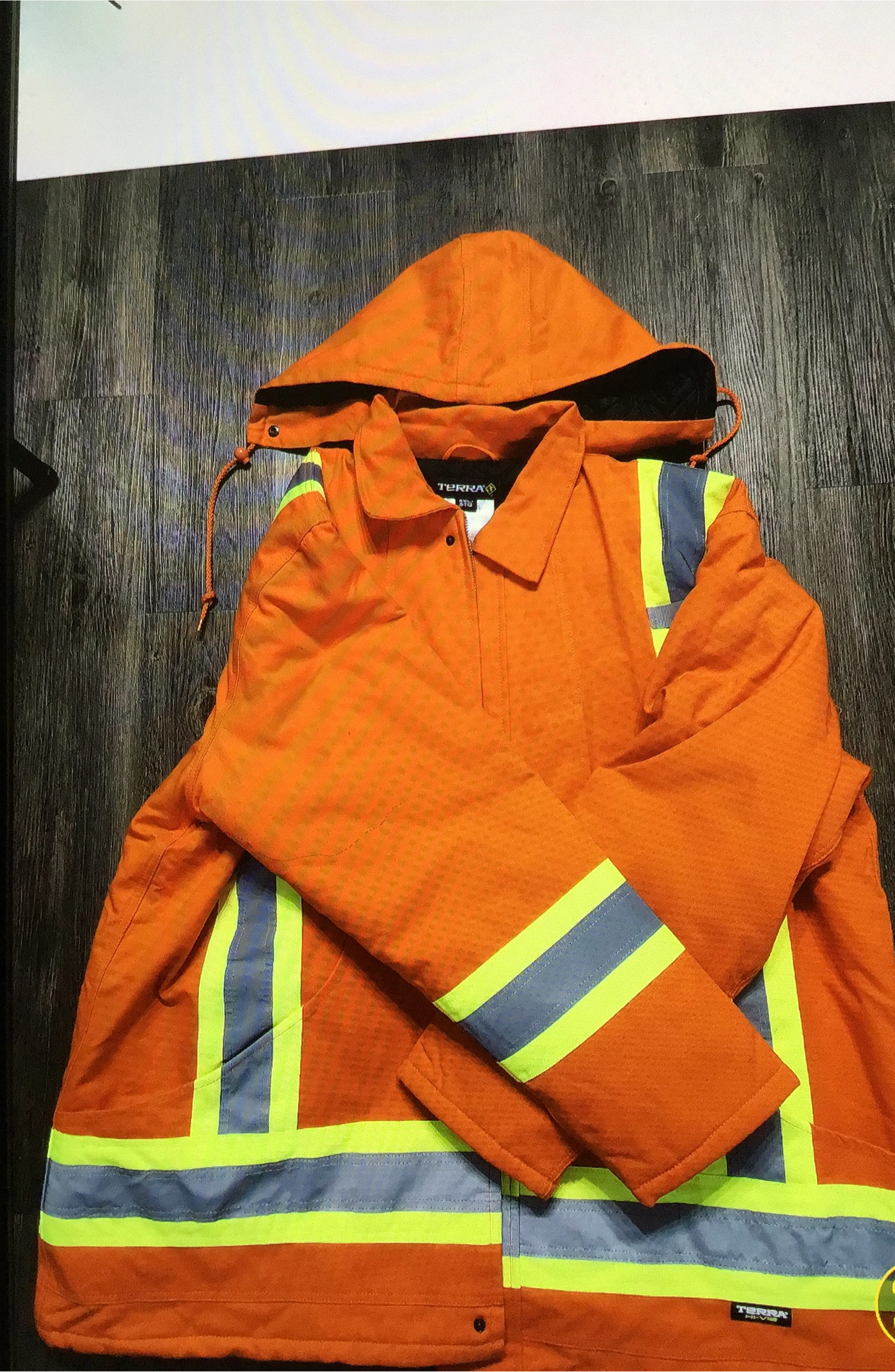 Terra Hi-Vis Orange Safety Jacket