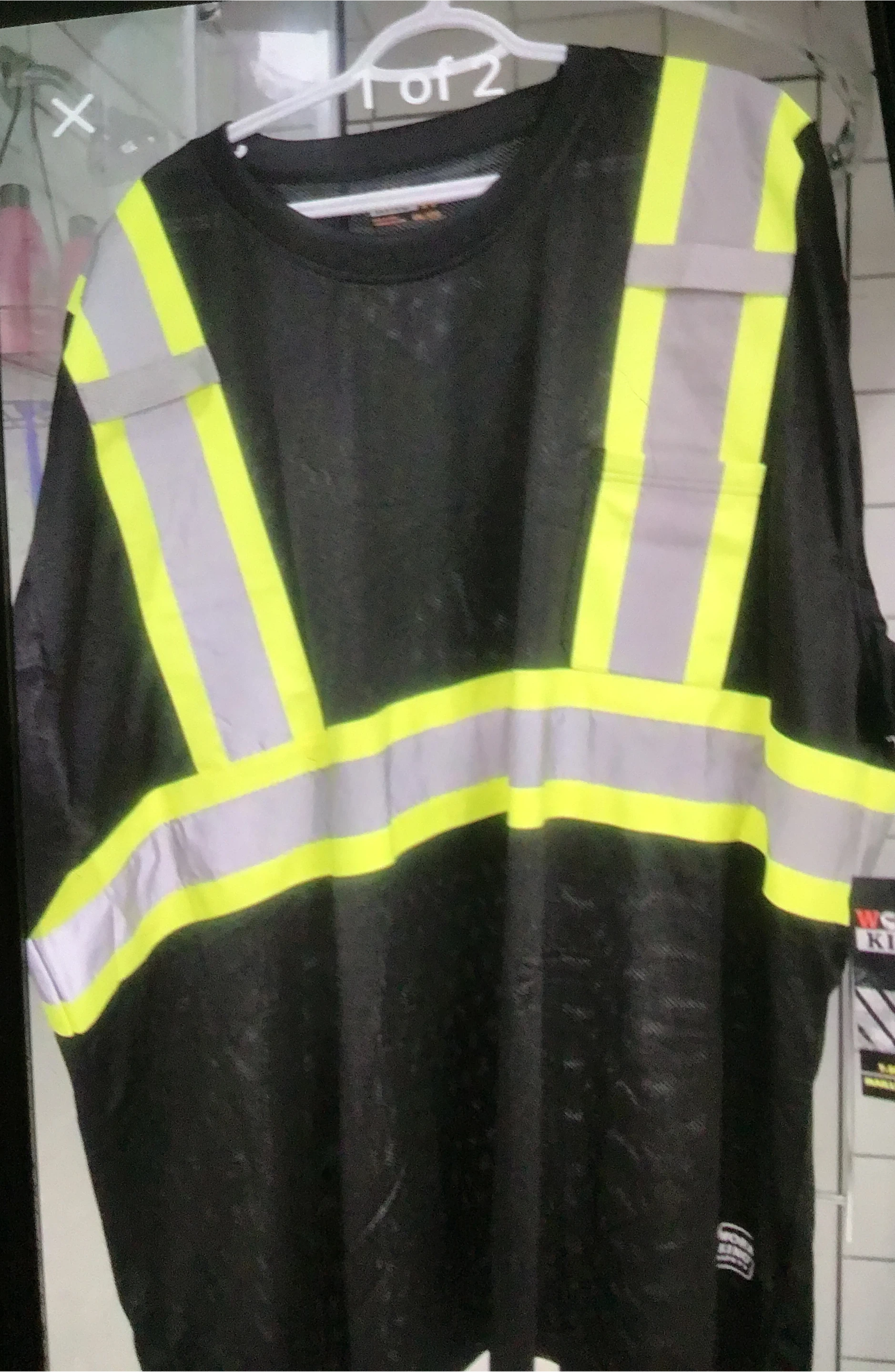Black High-Visibility Work Shirt