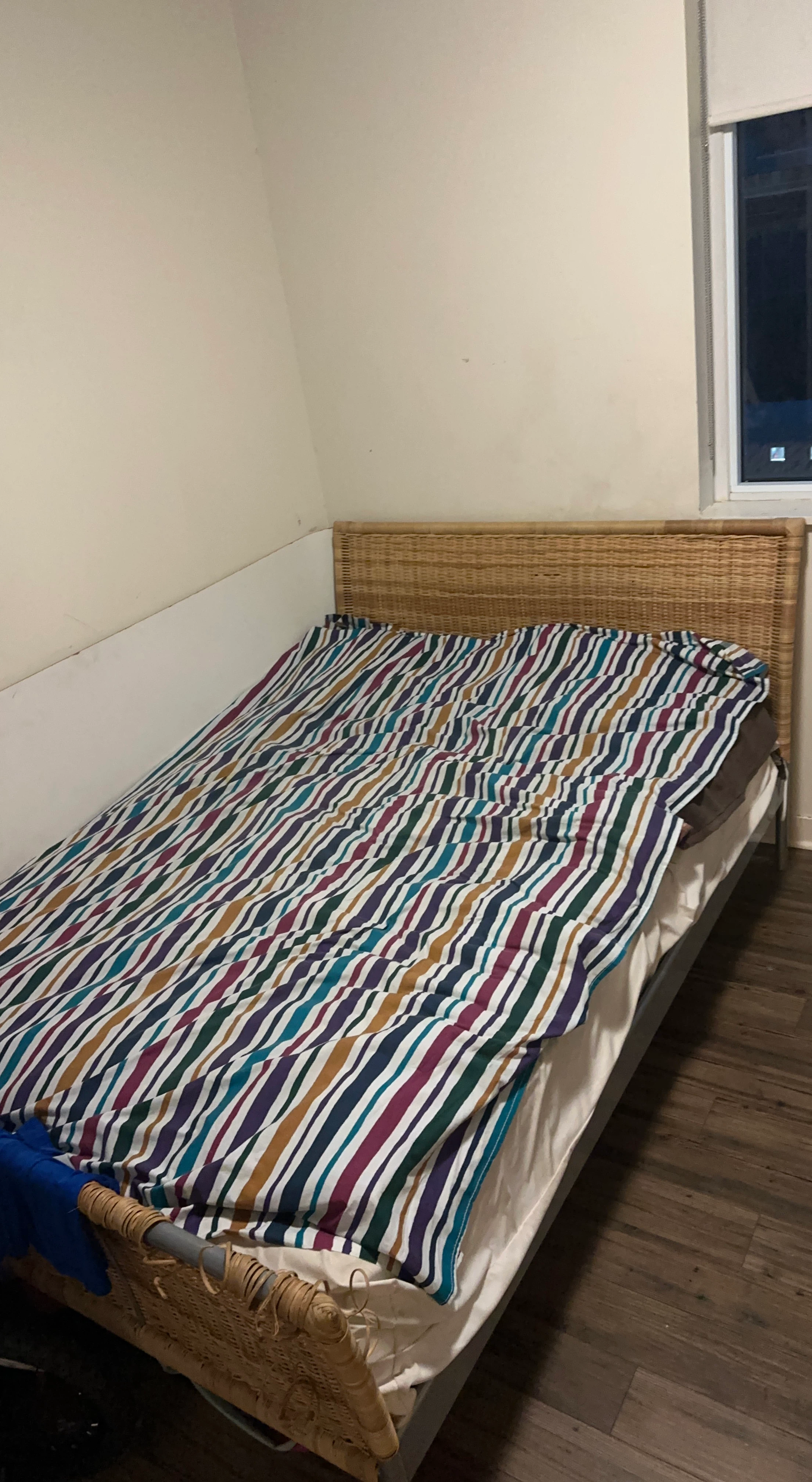 Wicker Headboard Bed Frame size queen