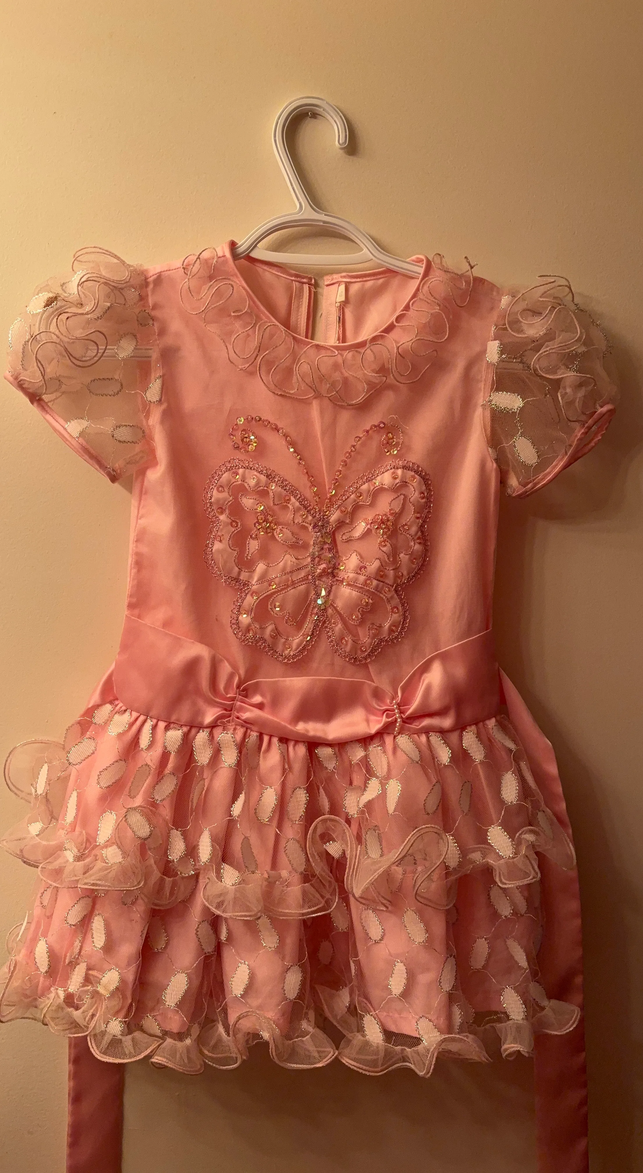 Pink Butterfly Dress