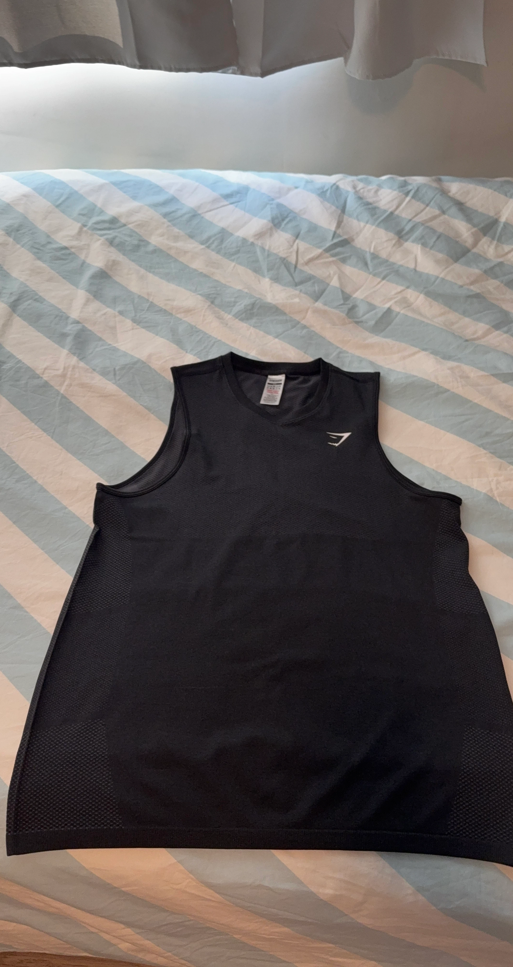 Gymshark Vitals Black Sleeveless Tank Top