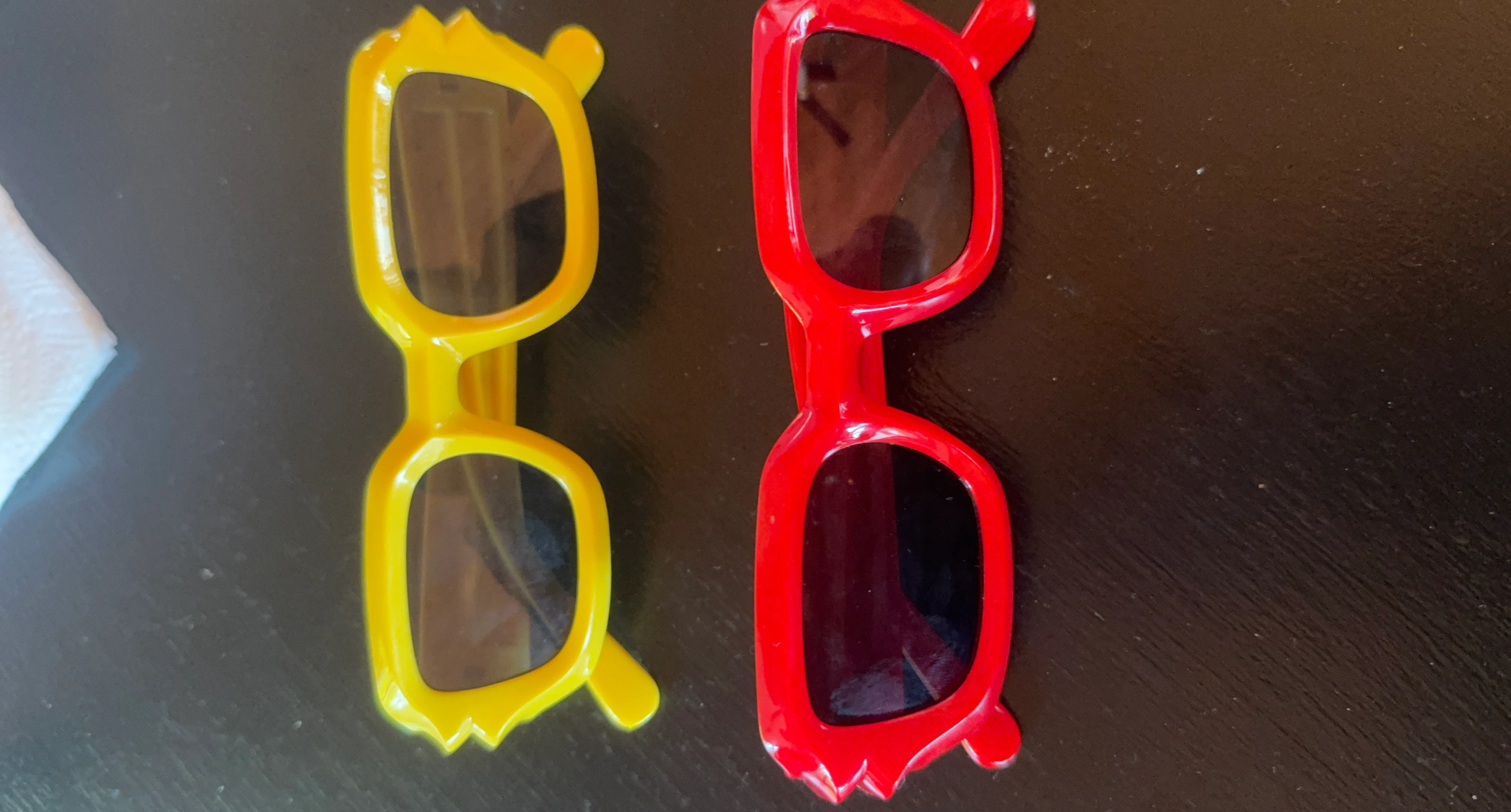 Fun Sunglasses - Yellow and Red