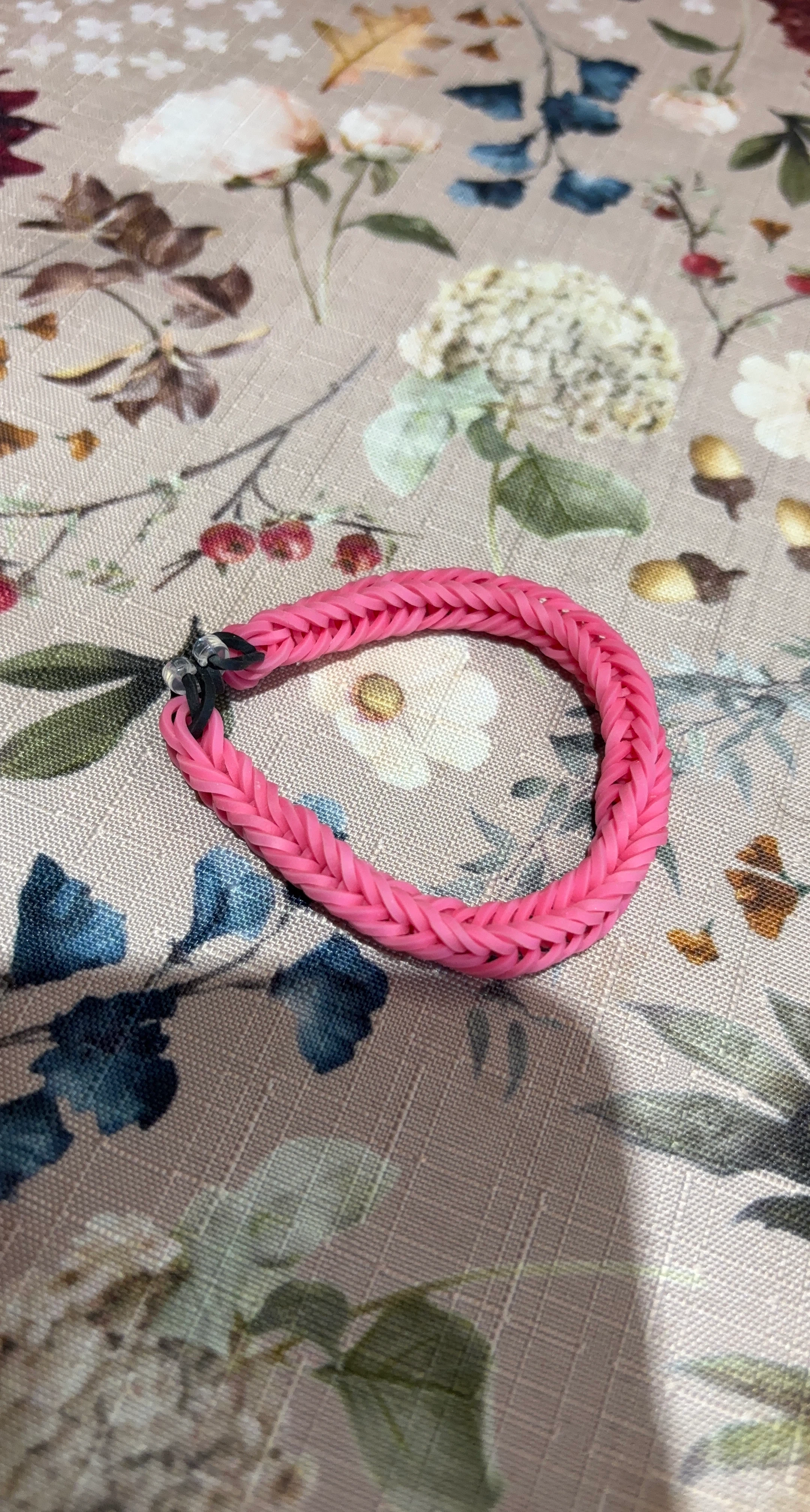 Pink Rubber Band Bracelet