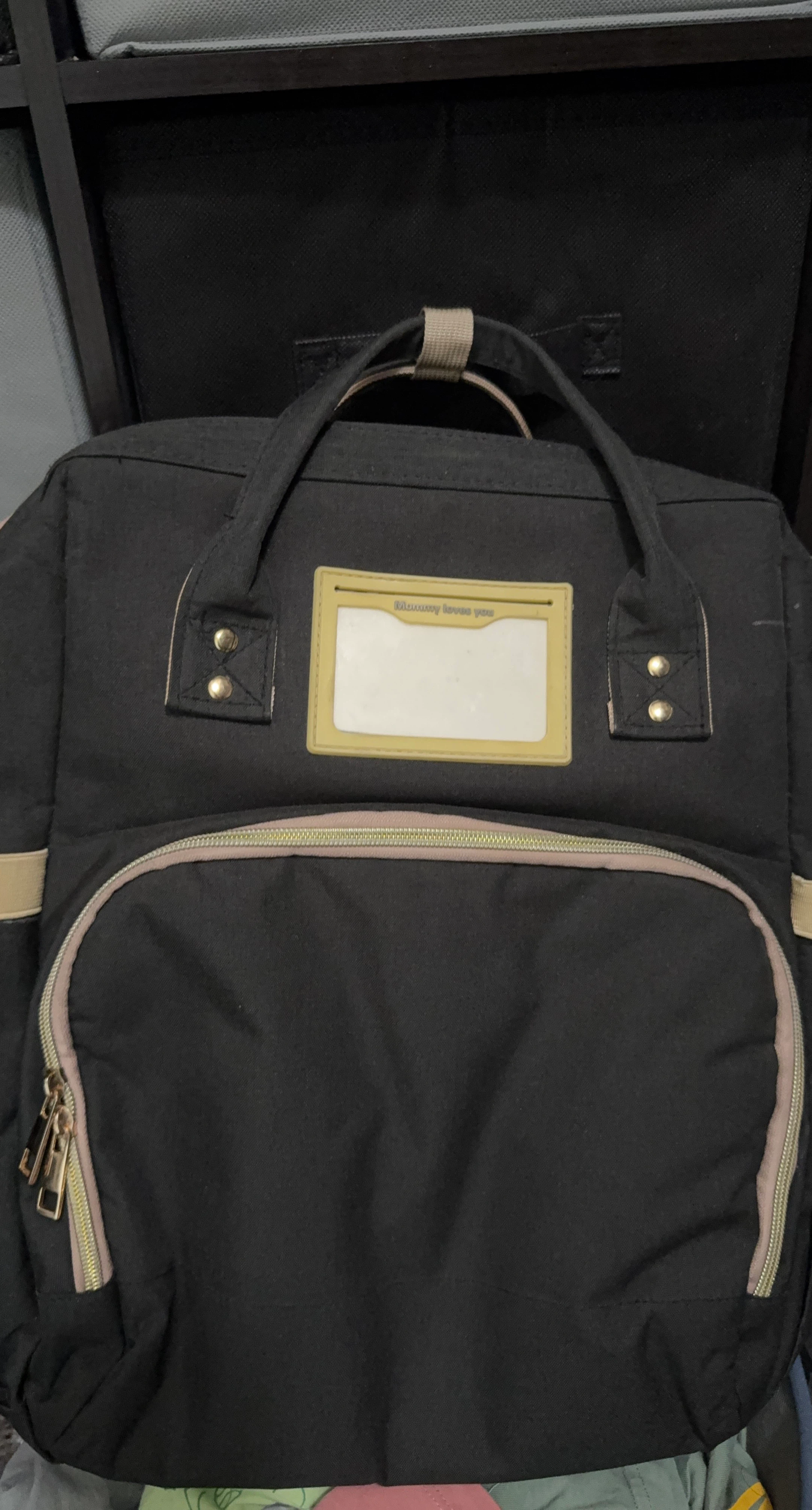 Black diaper Backpack