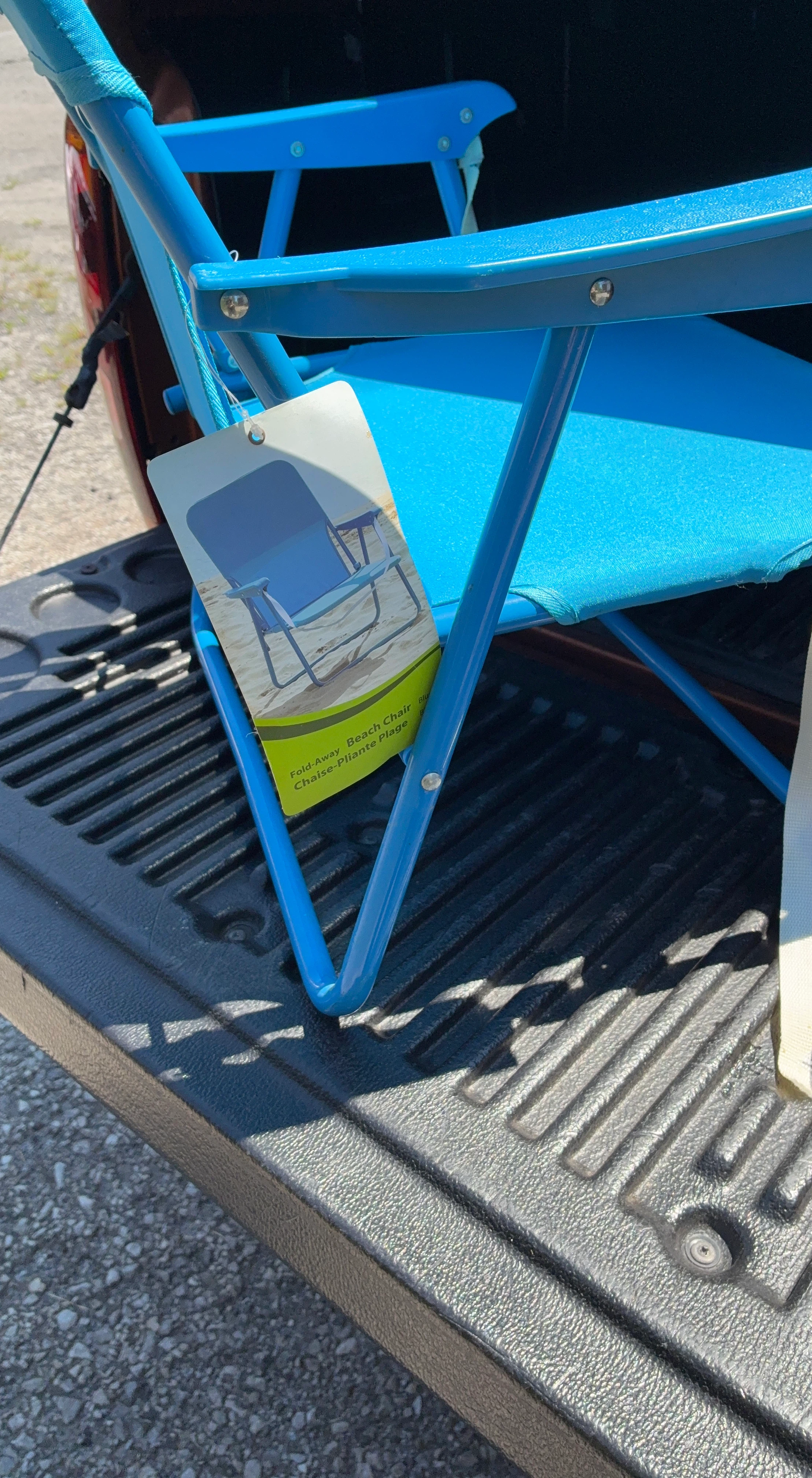 Blue Fold-Away Beach Chair