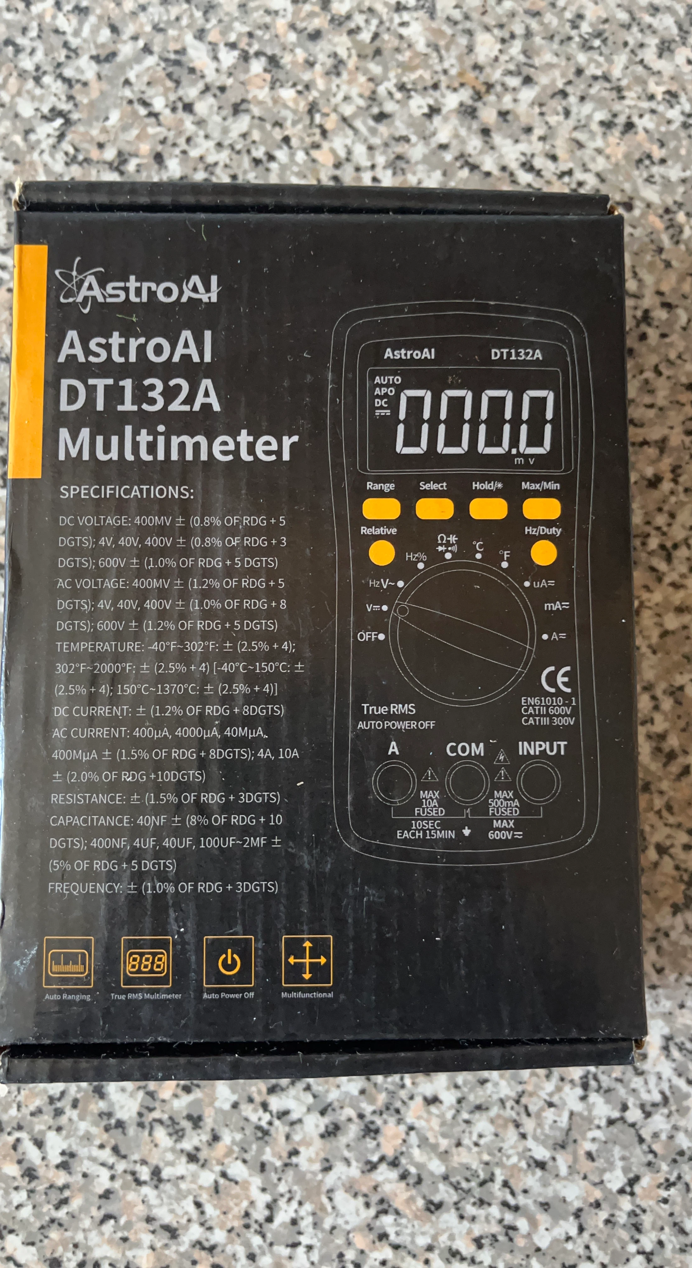 AstroAI DT132A Multimeter