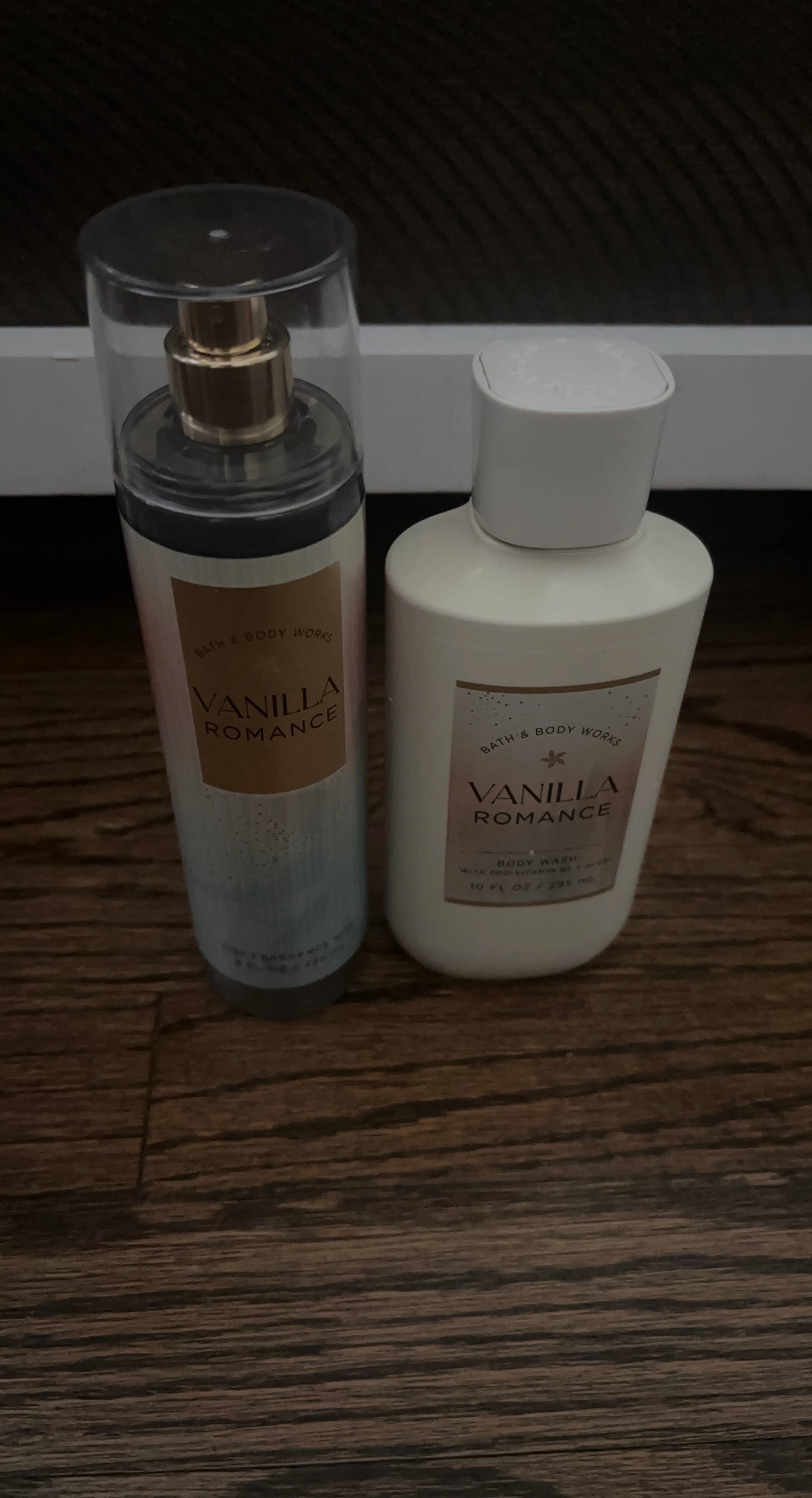 Bath & Body Works Vanilla Romance Body Wash and Mist Set