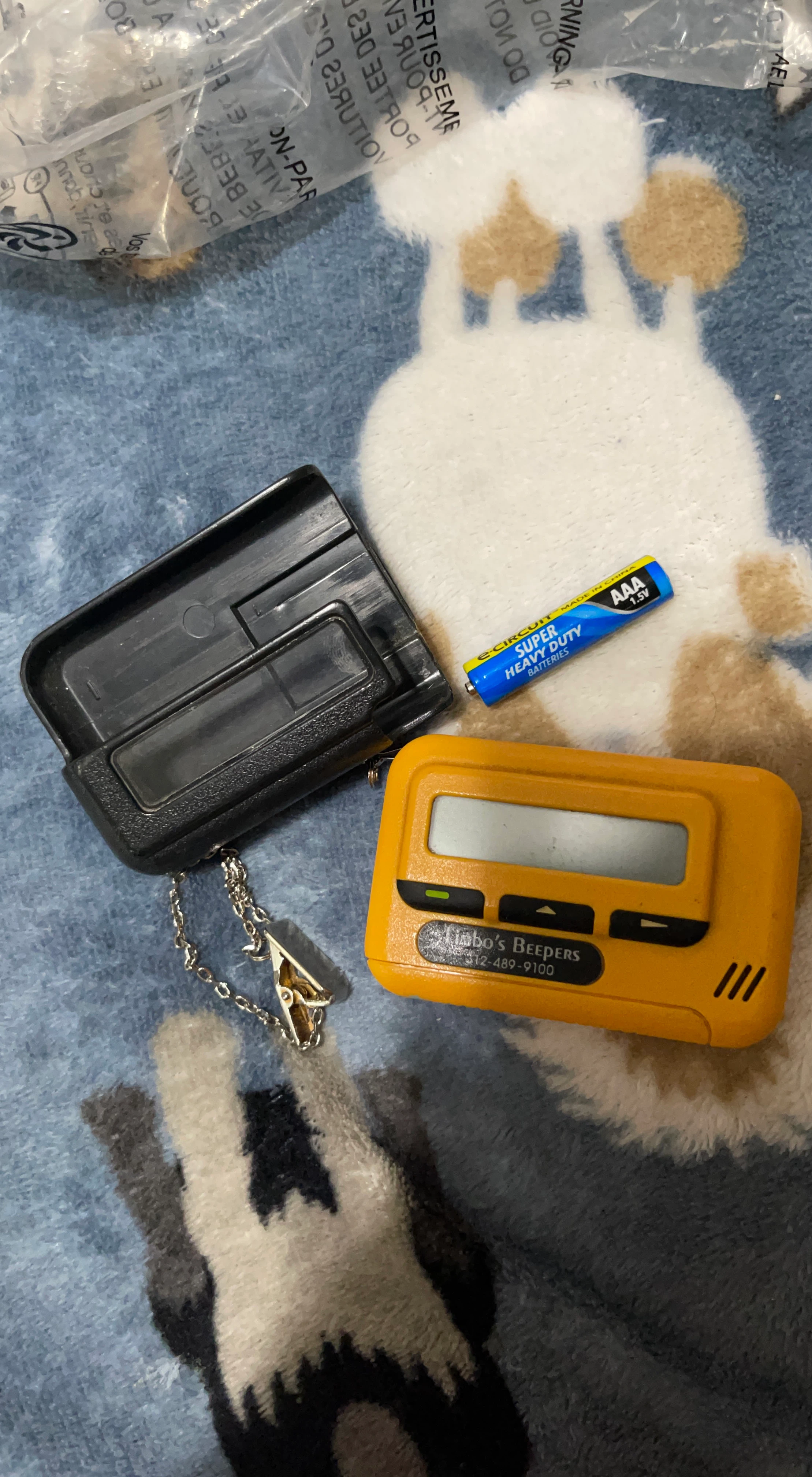 Kimbo's Beepers Pager with Case and Battery