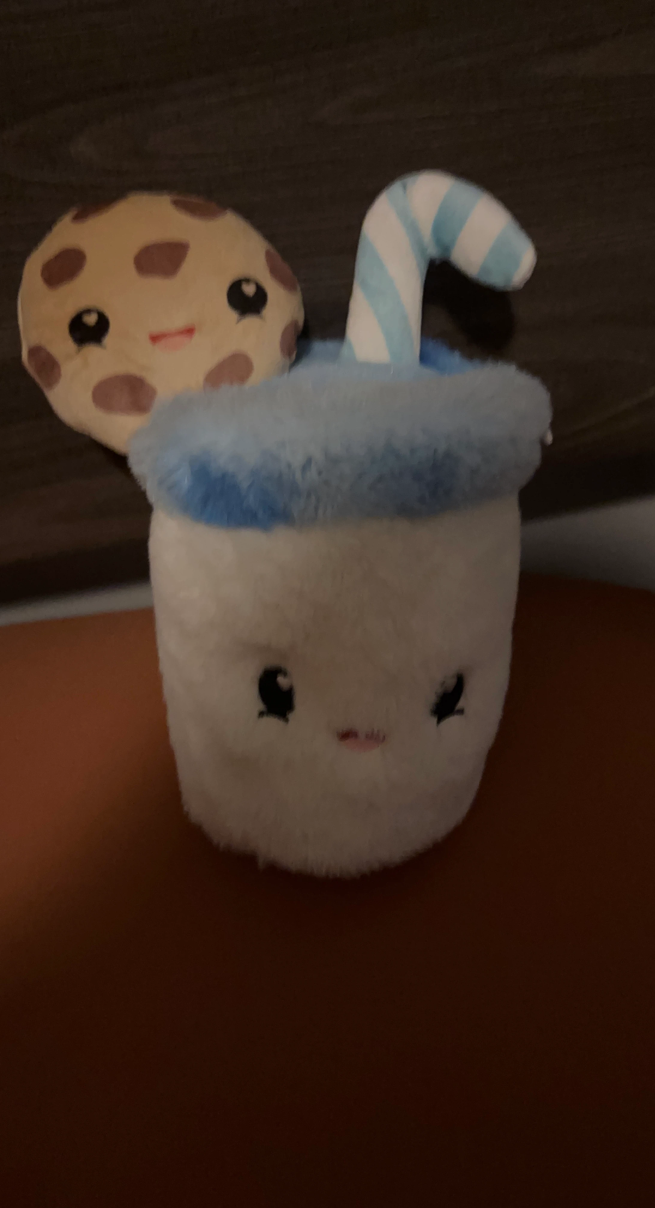 Plush Cookie and Milk Cup Toy