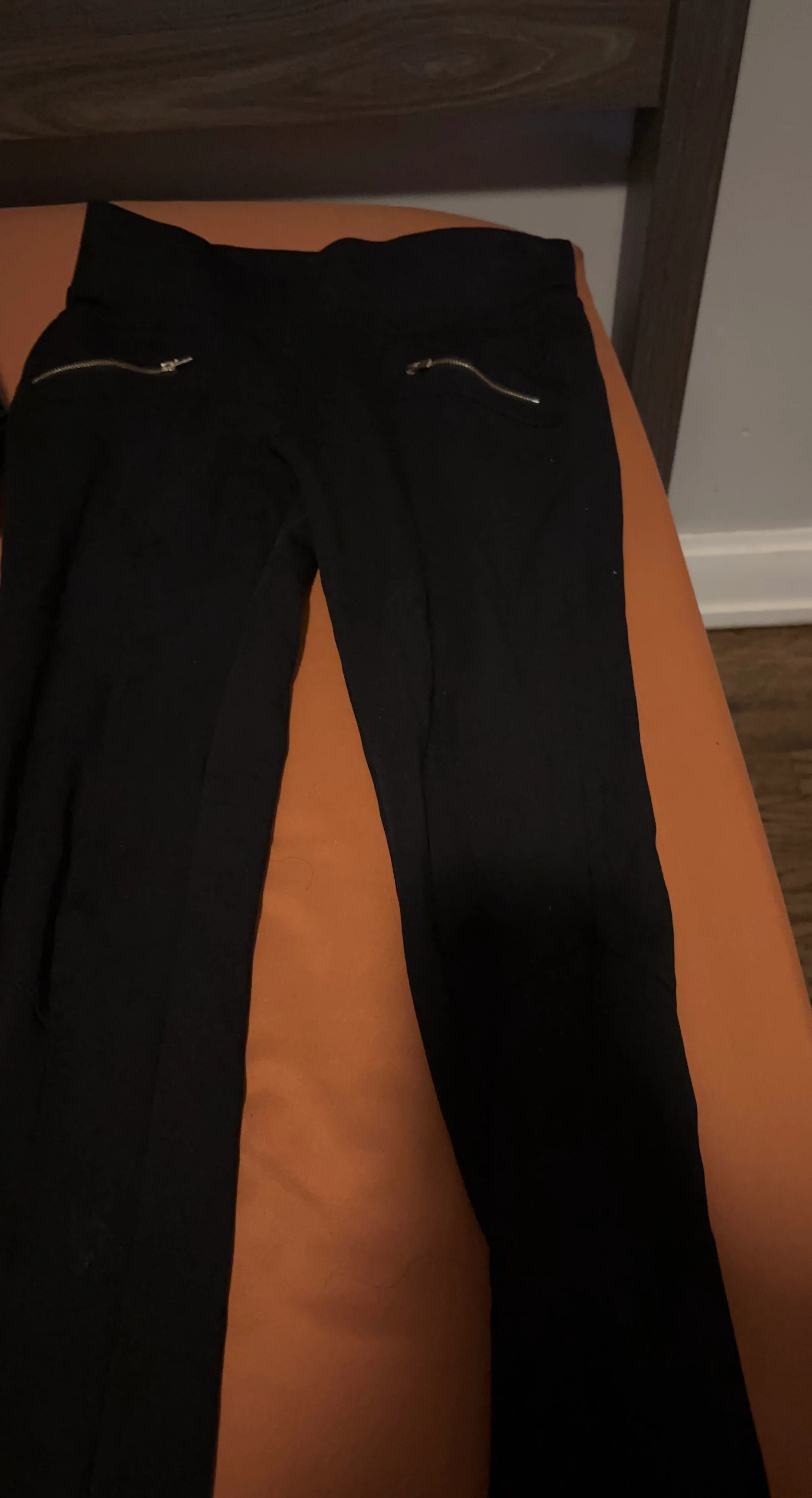 Black Pants with Zipper Pockets