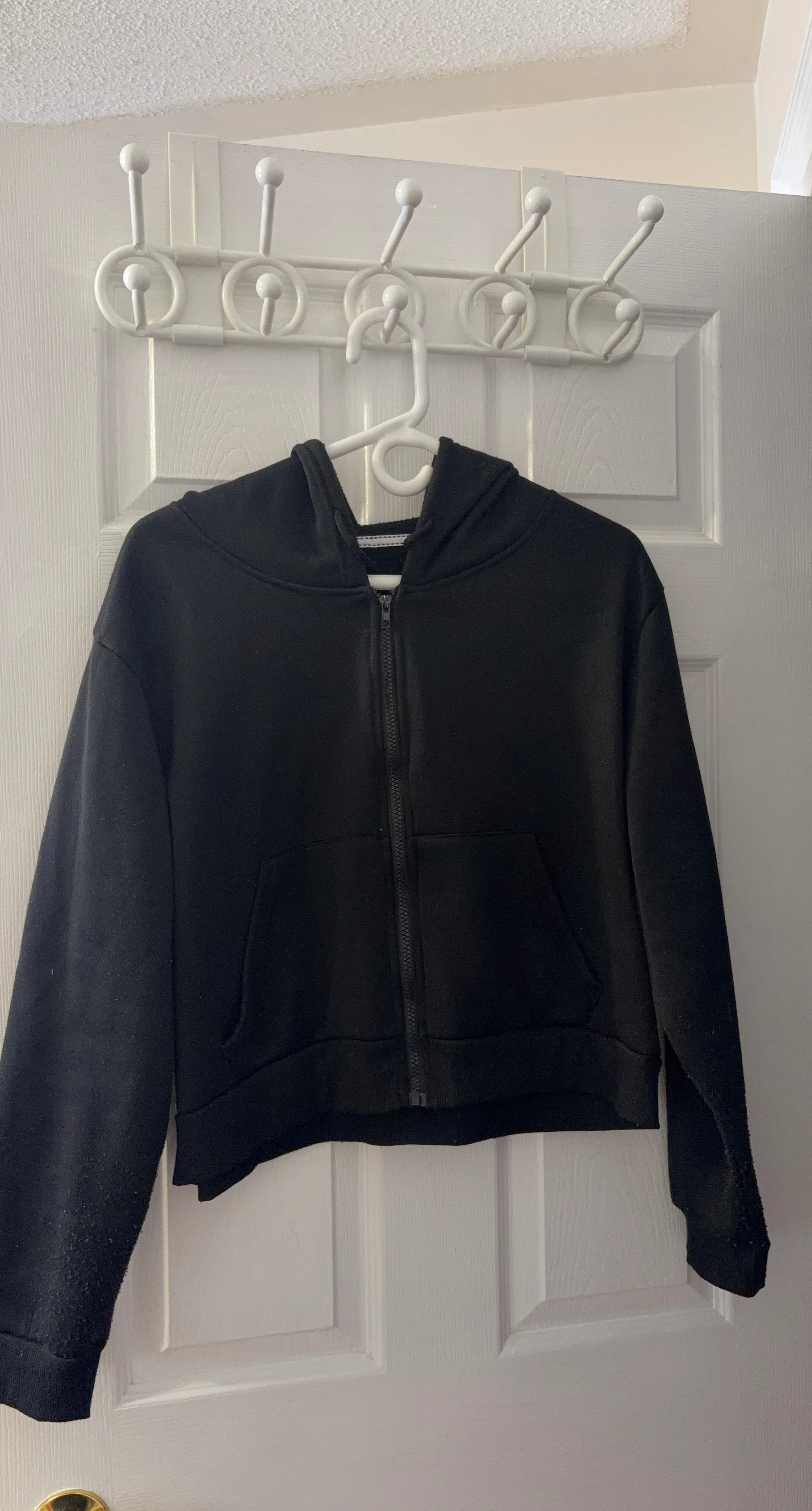 Black Zip-Up Hoodie