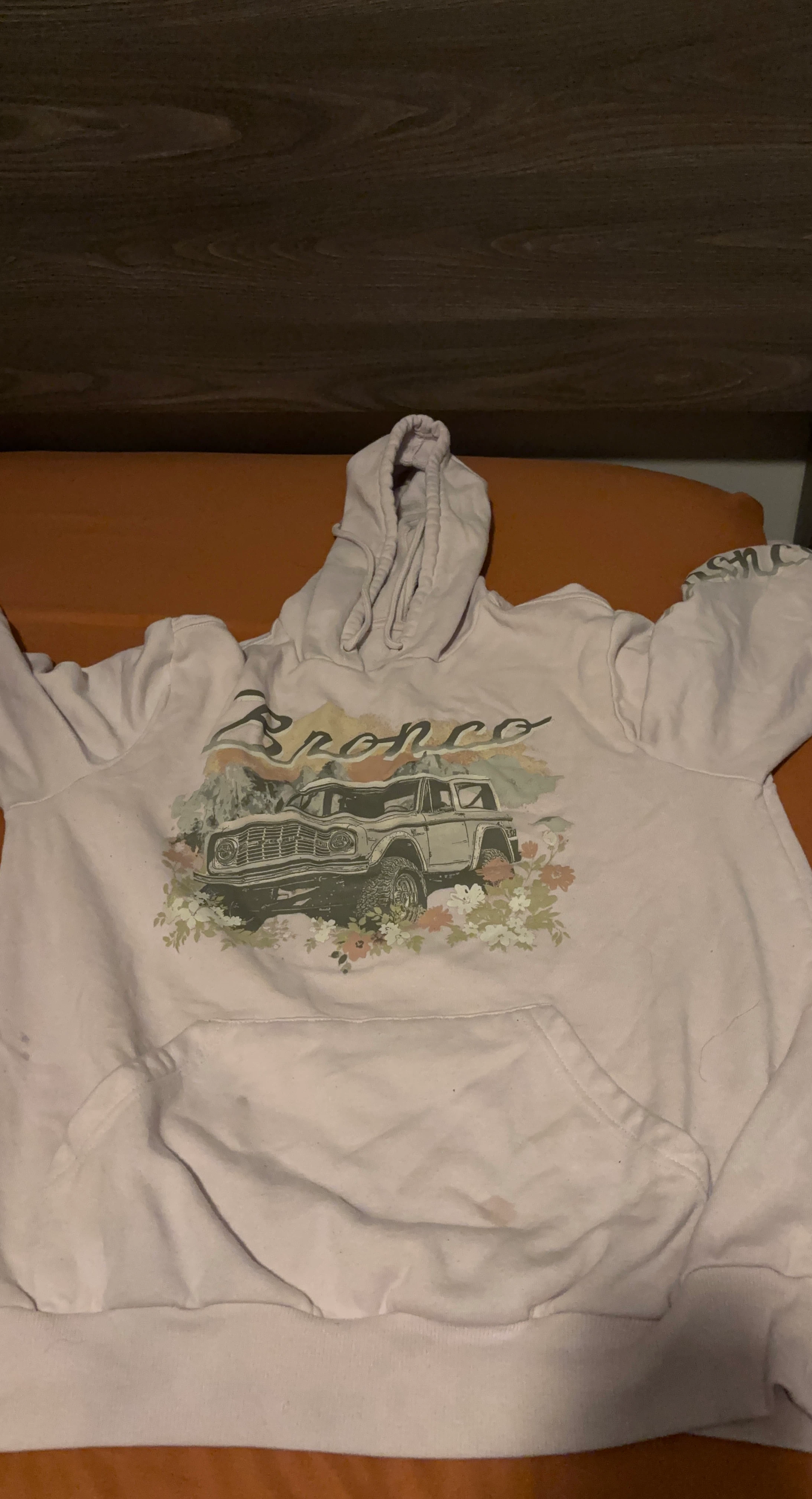 Light Pink Bronco Graphic Hoodie
