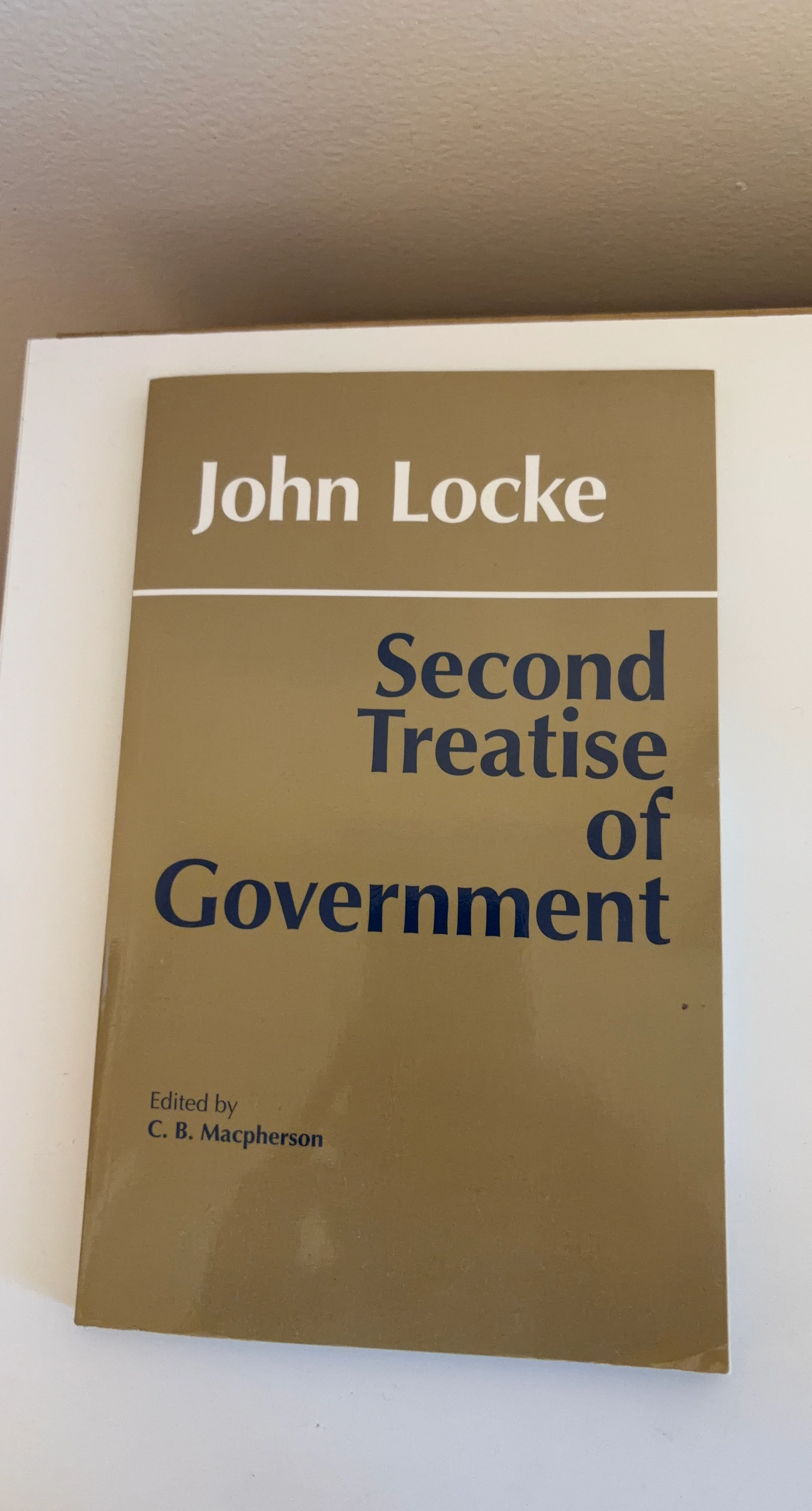 John Locke Second Treatise of Government Book