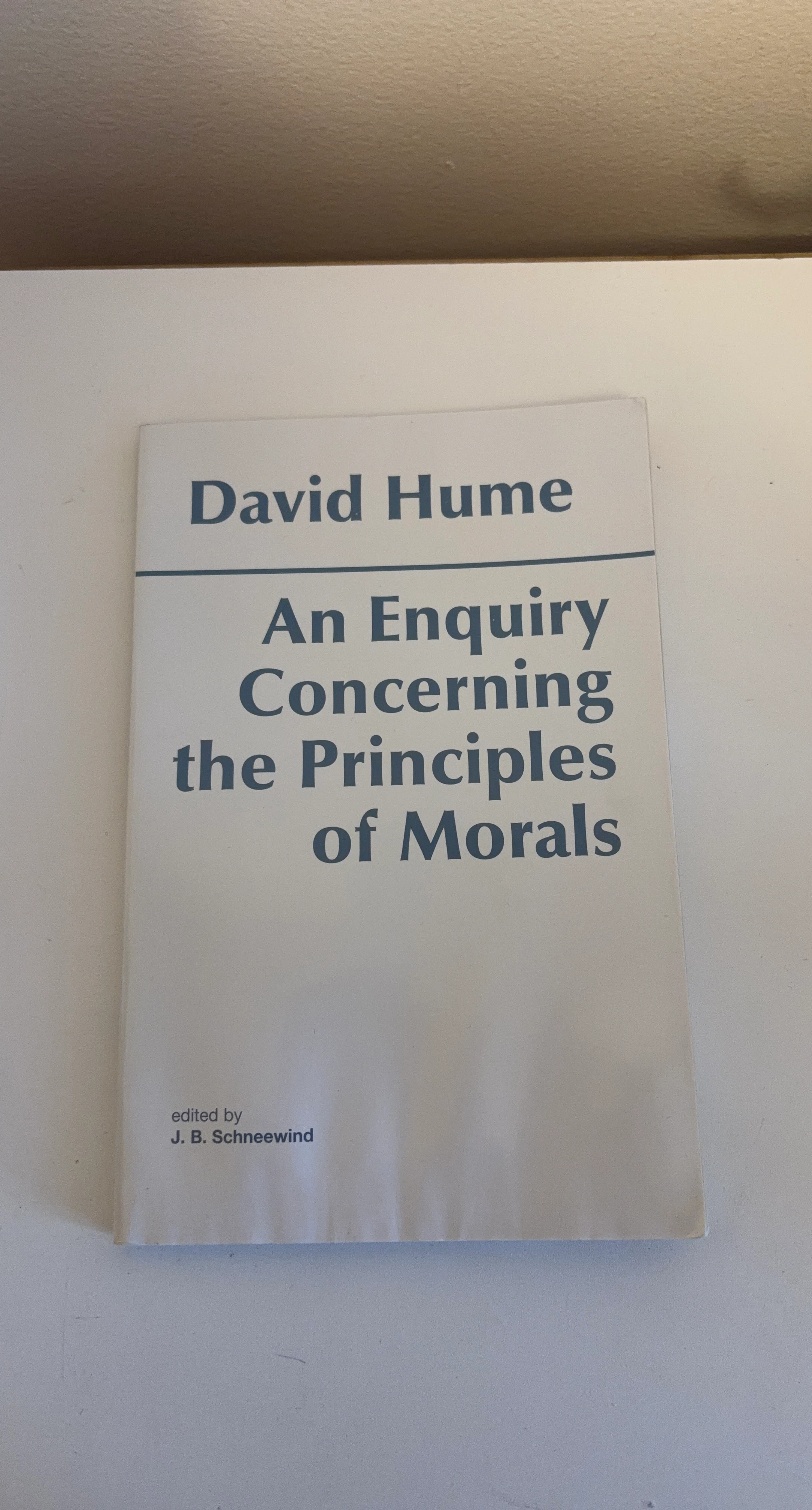 An Enquiry Concerning the Principles of Morals by David Hume