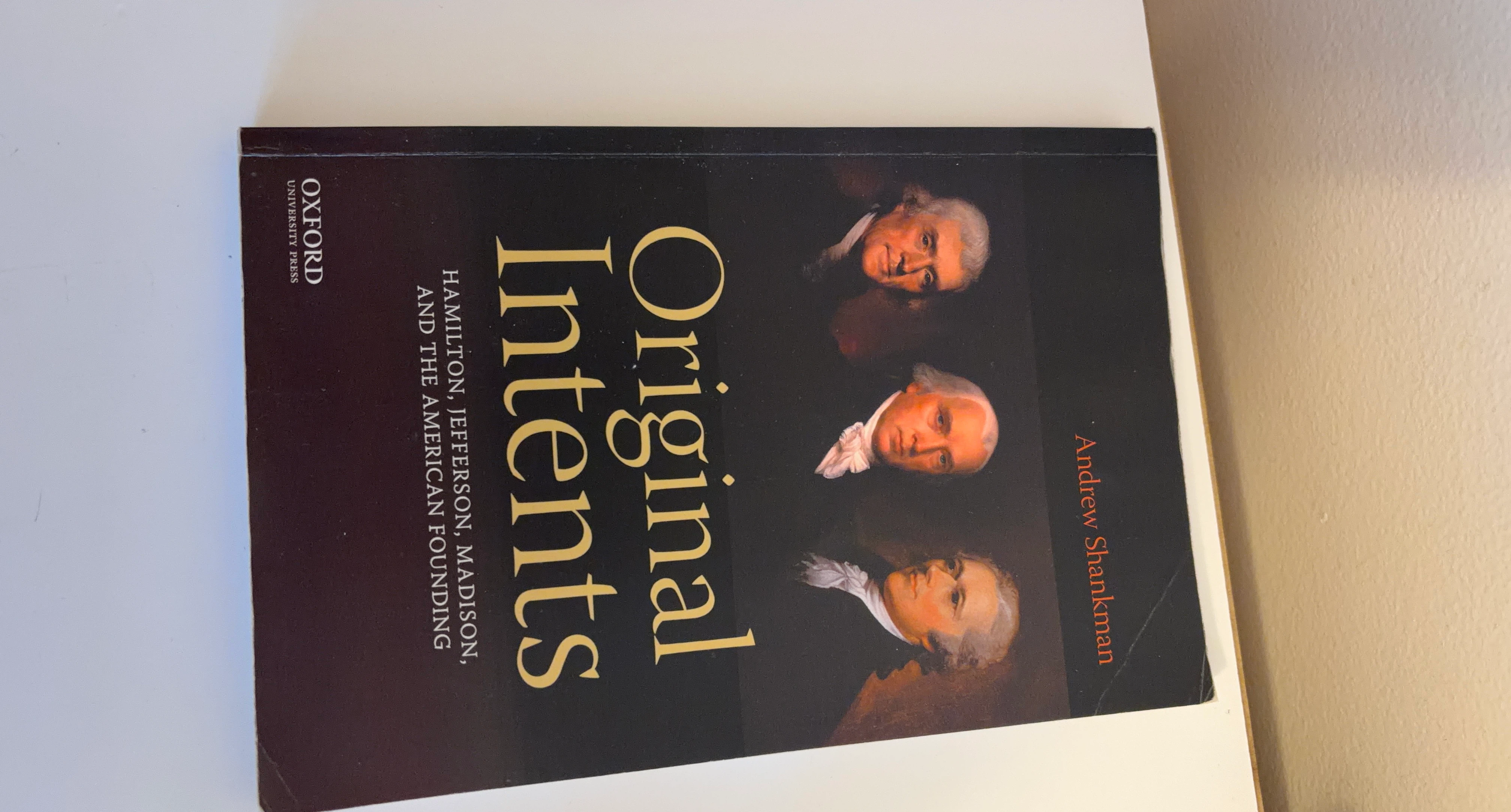 Original Intents by Andrew Shankman