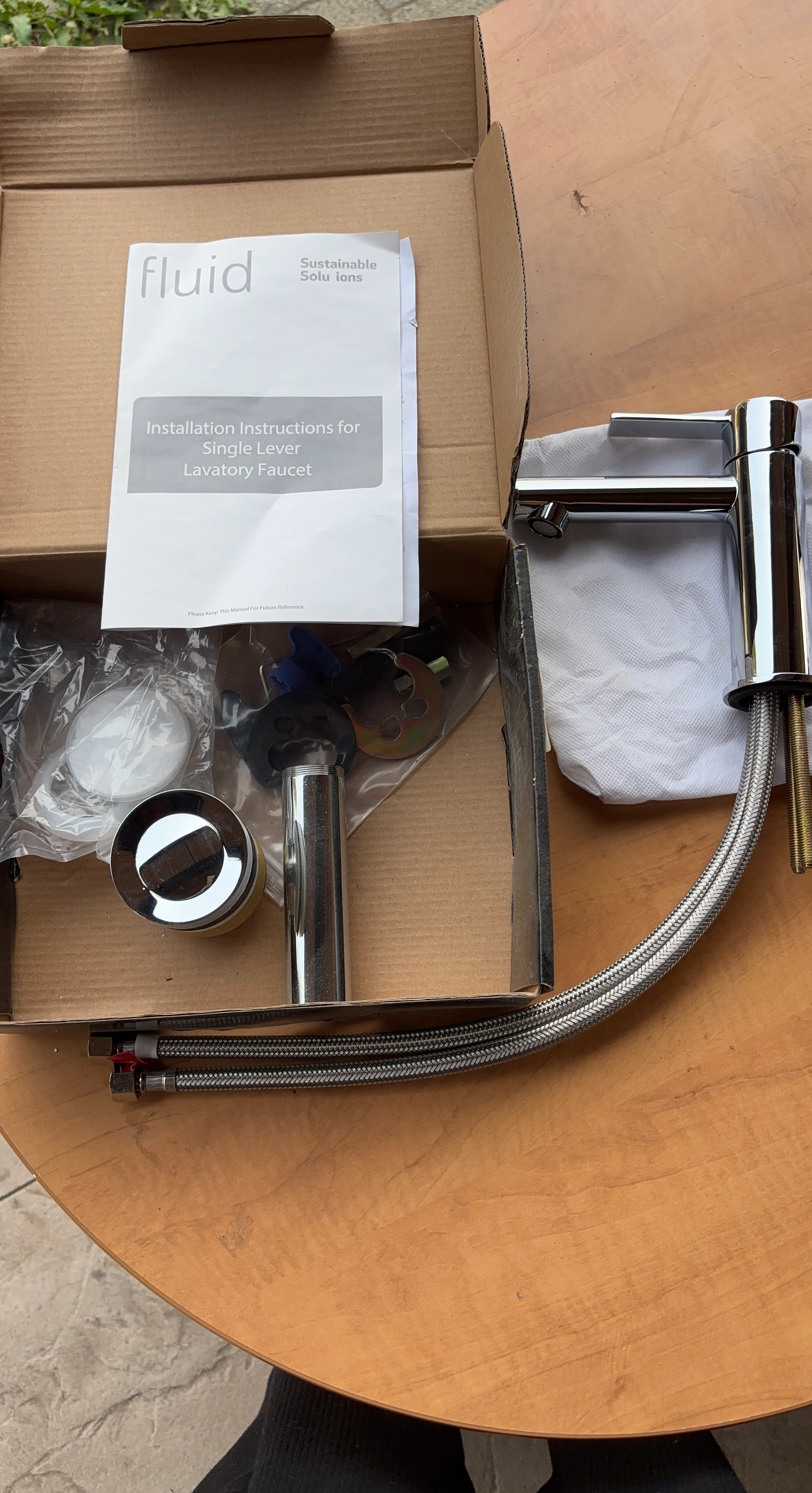 Fluid Single Lever Lavatory Faucet