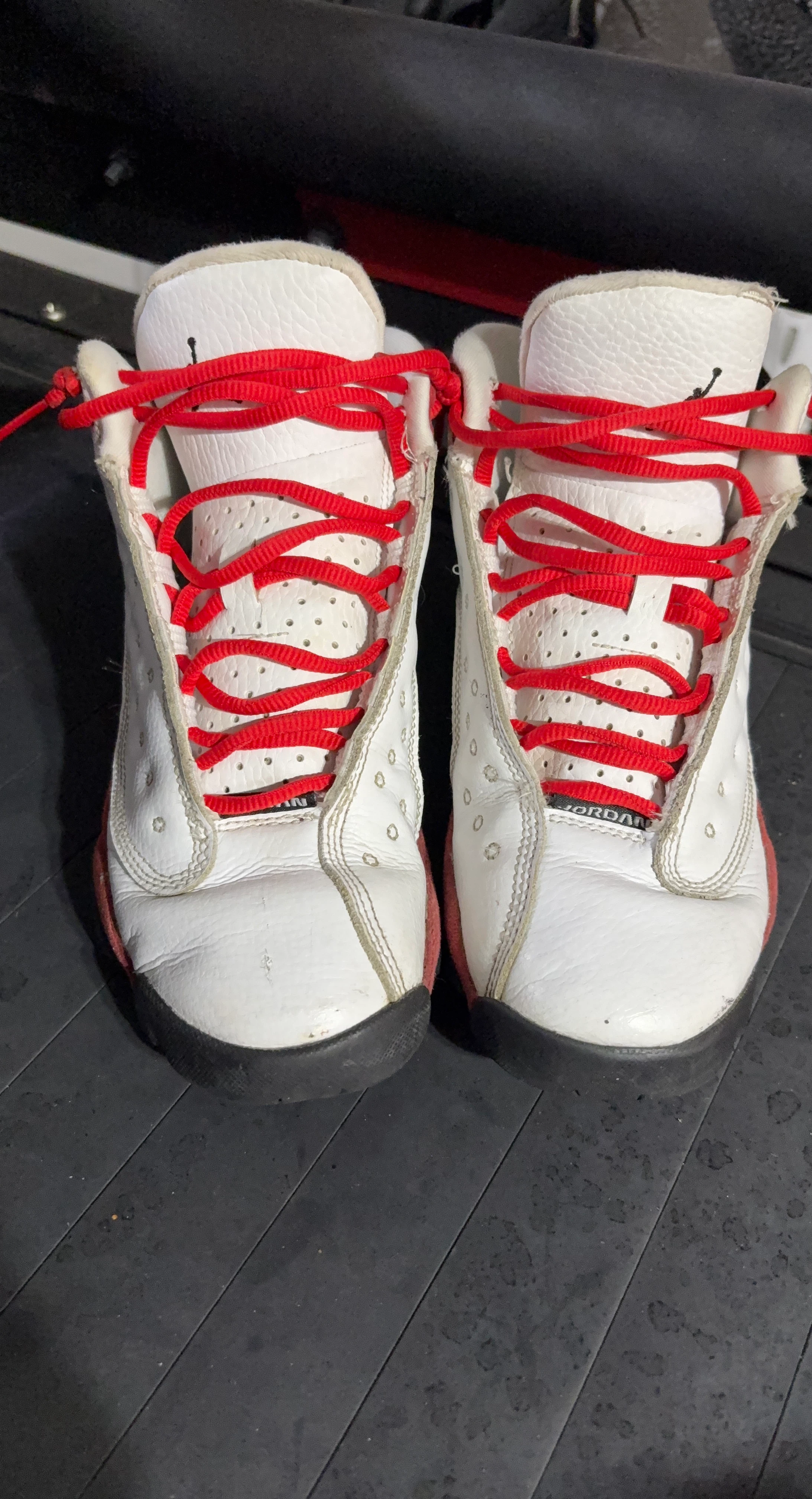 Jordan 13 Retro TD White Red Shoes