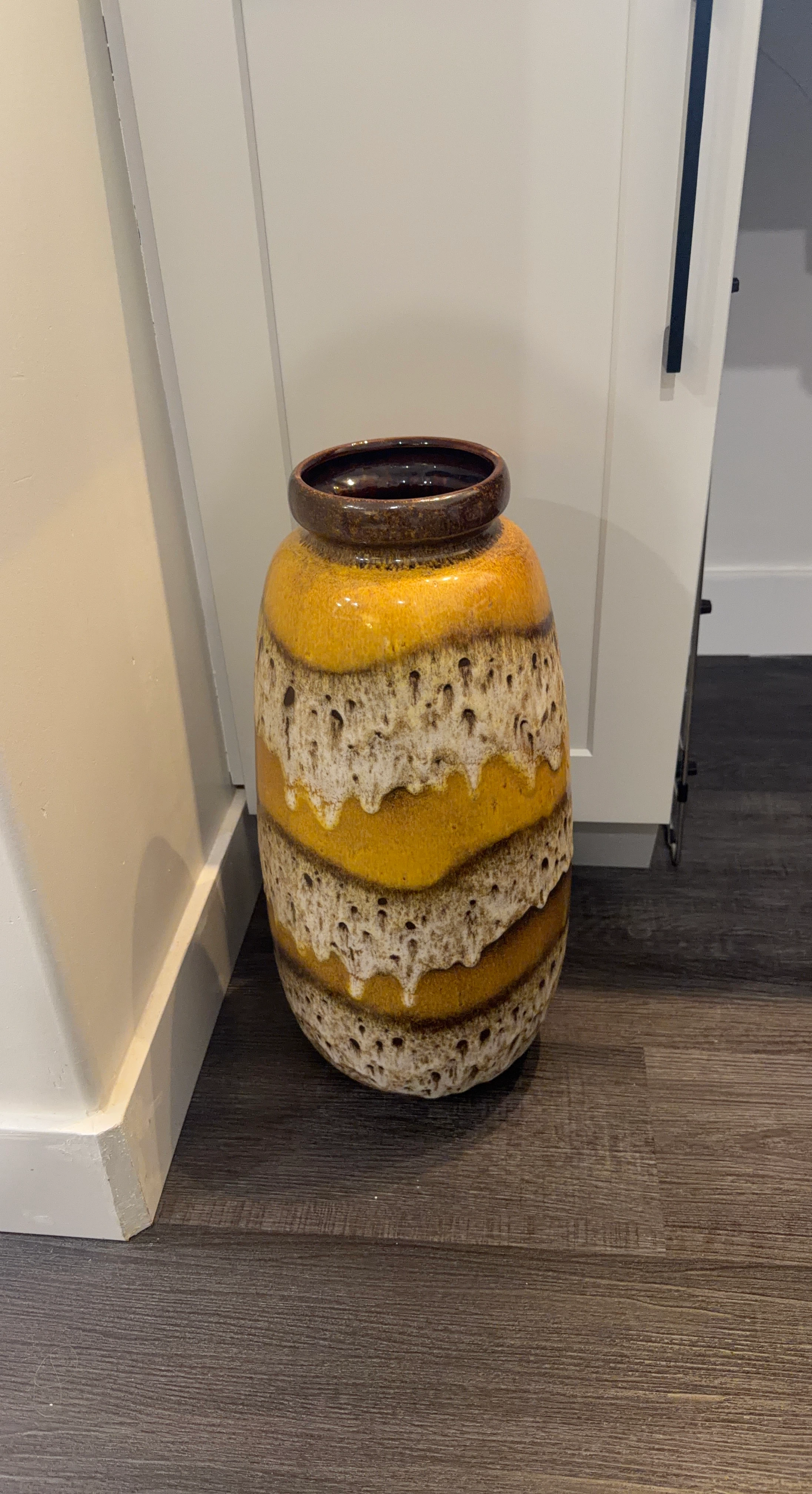 West German Pottery Vase - Mid-Century Retro