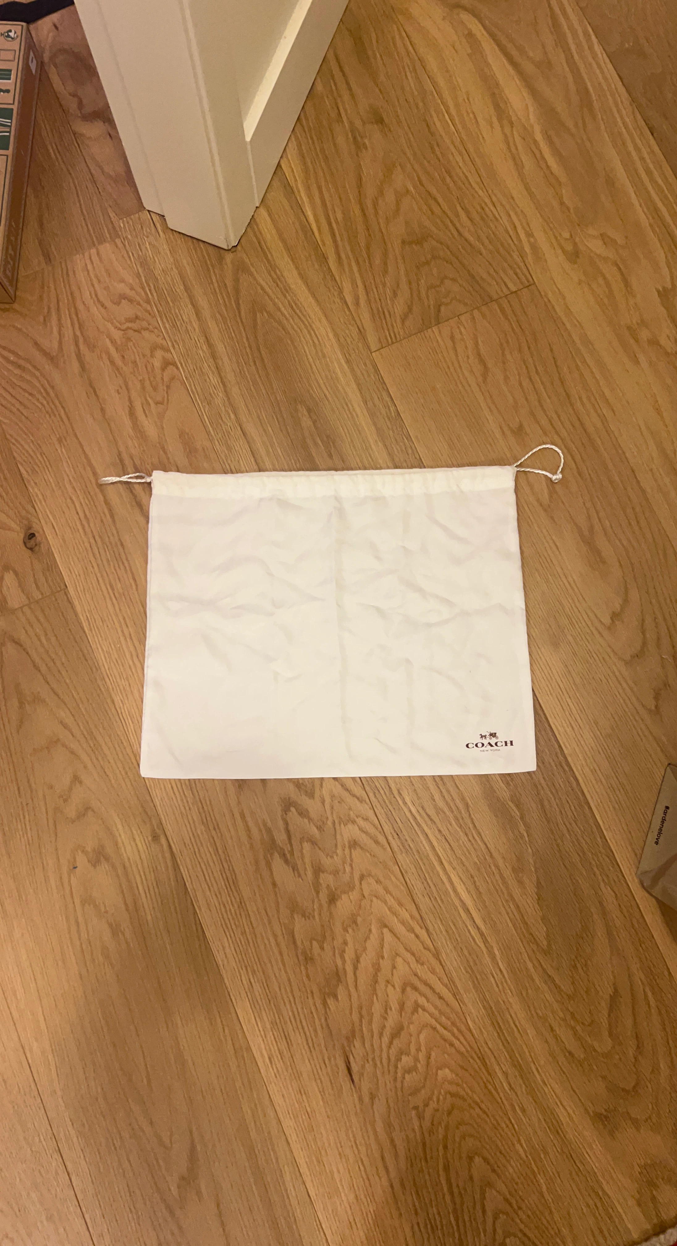 Coach dust bag
