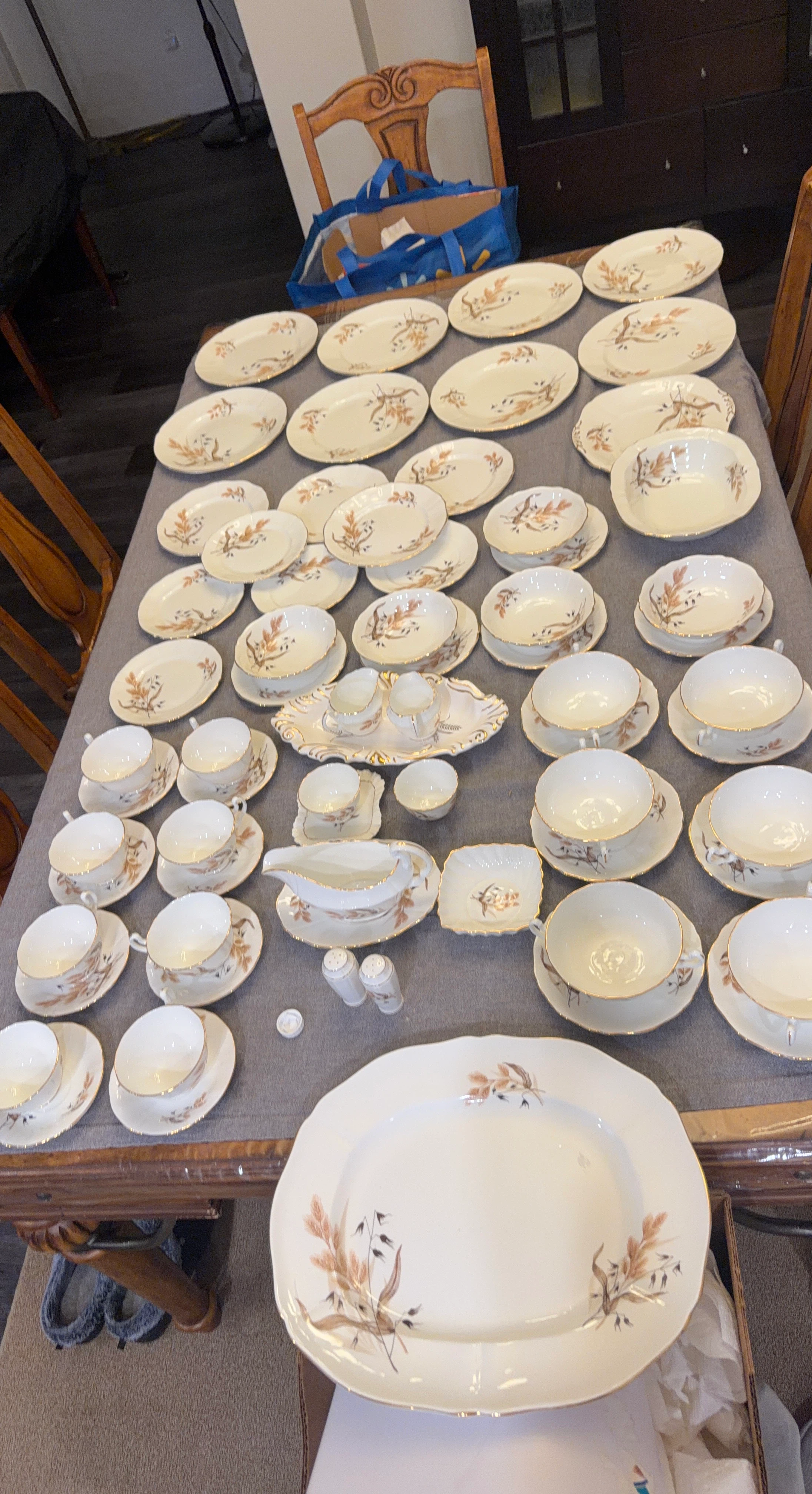 Adderley fine bone china  Vintage China Dinnerware Set