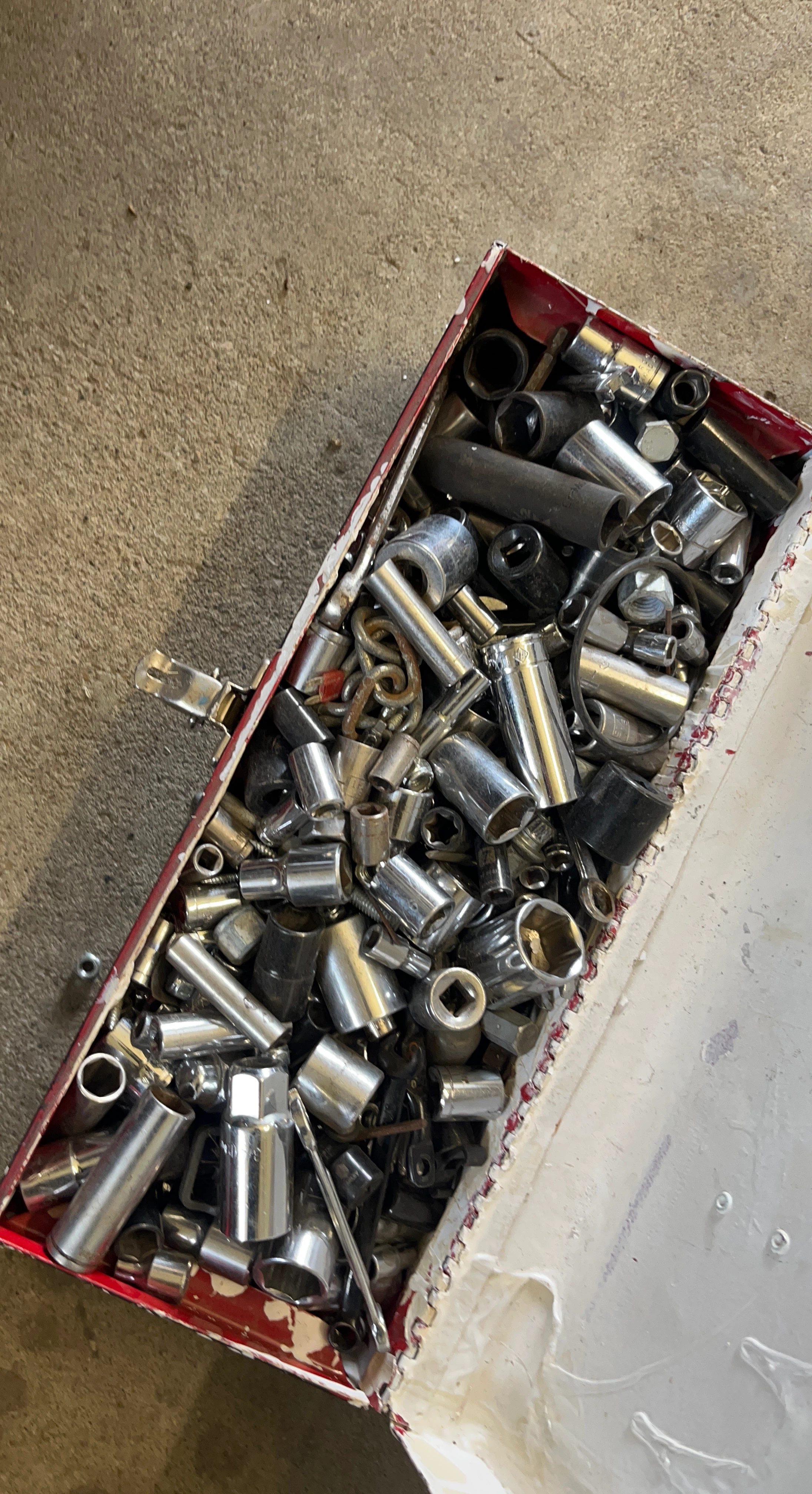 Assorted Socket Set in Red Toolbox