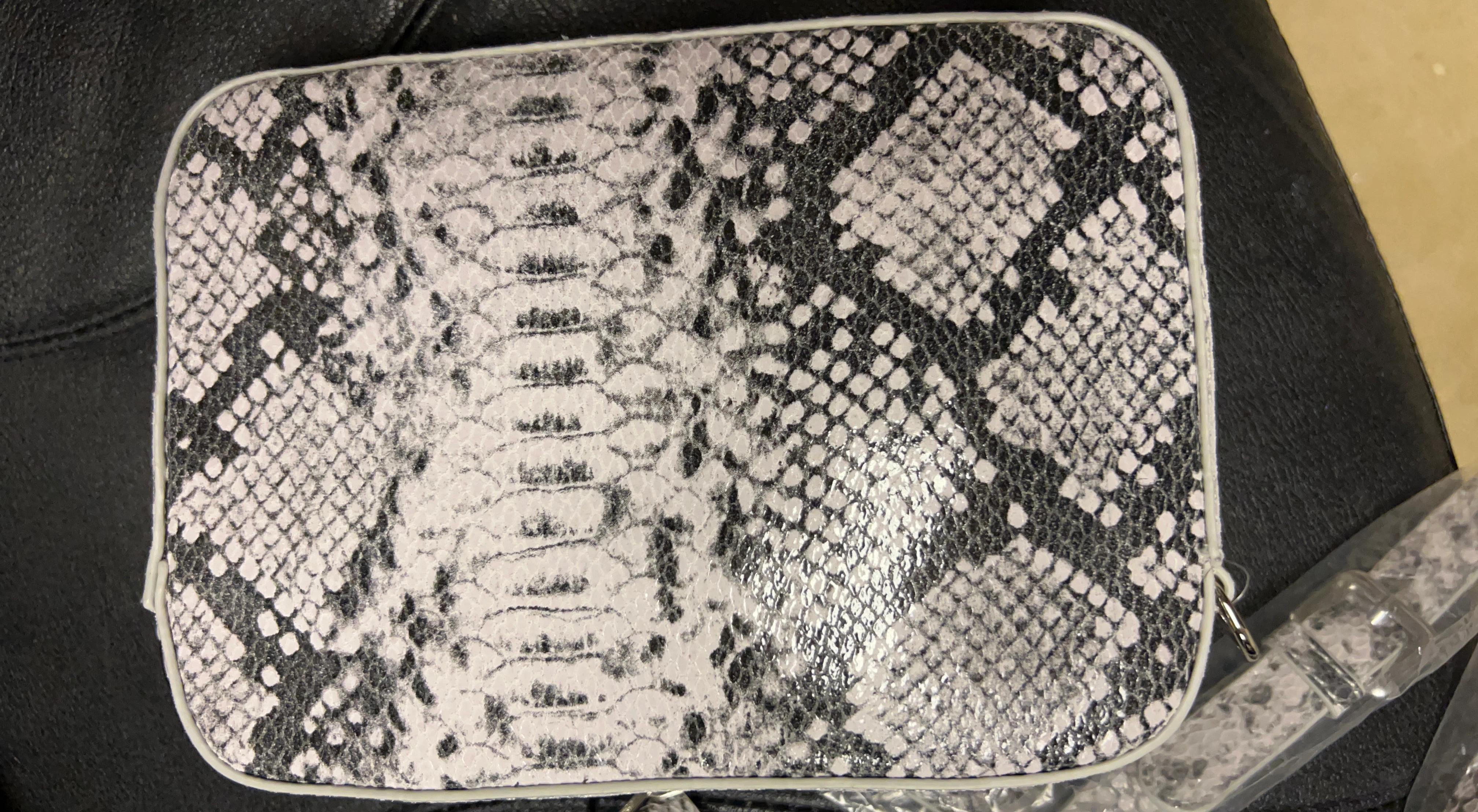 Frank Usher Clutch leather bag - Snakeskin Print