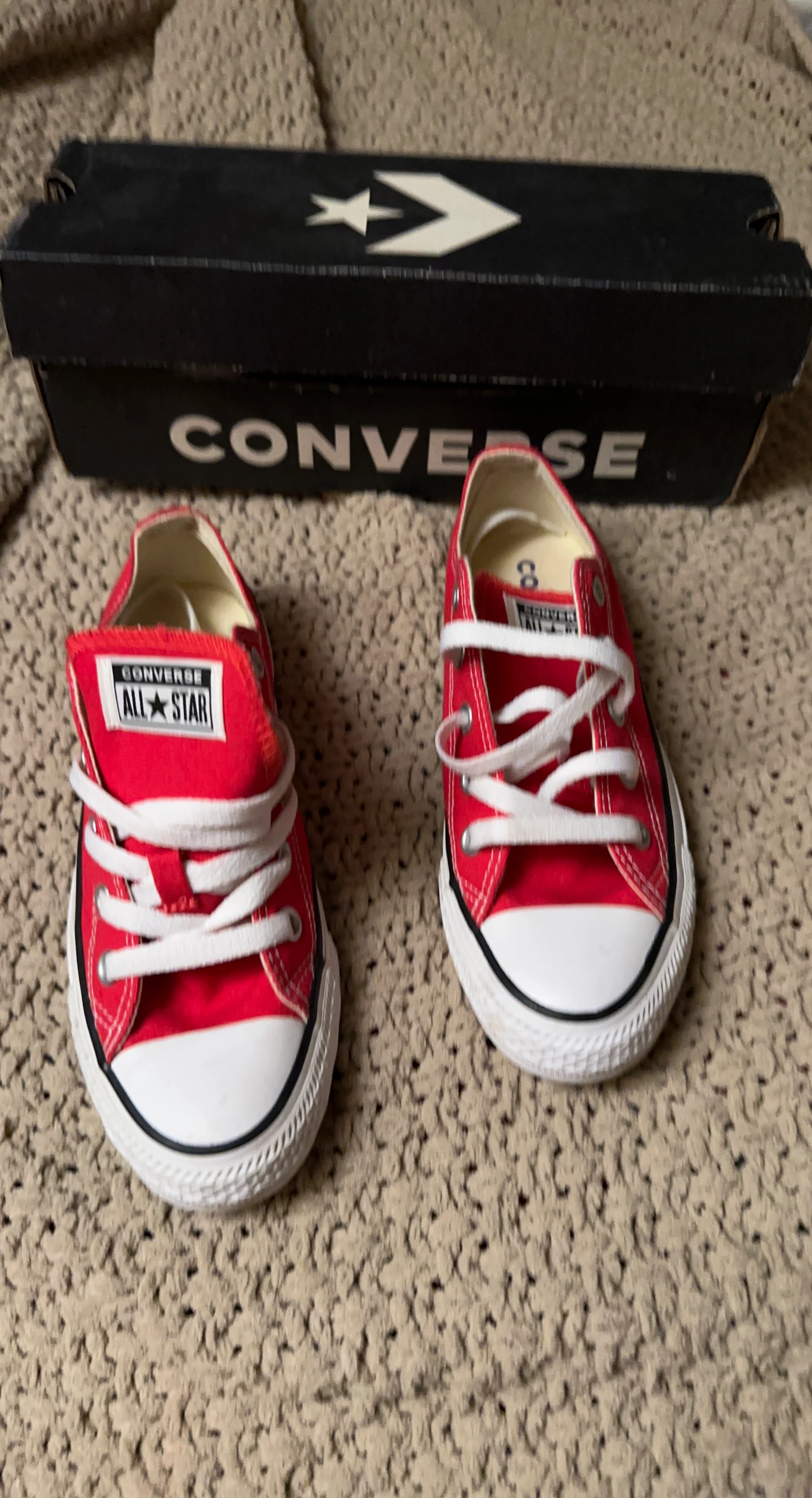 Converse All Star Red Chuck Taylor Sneakers Size 8