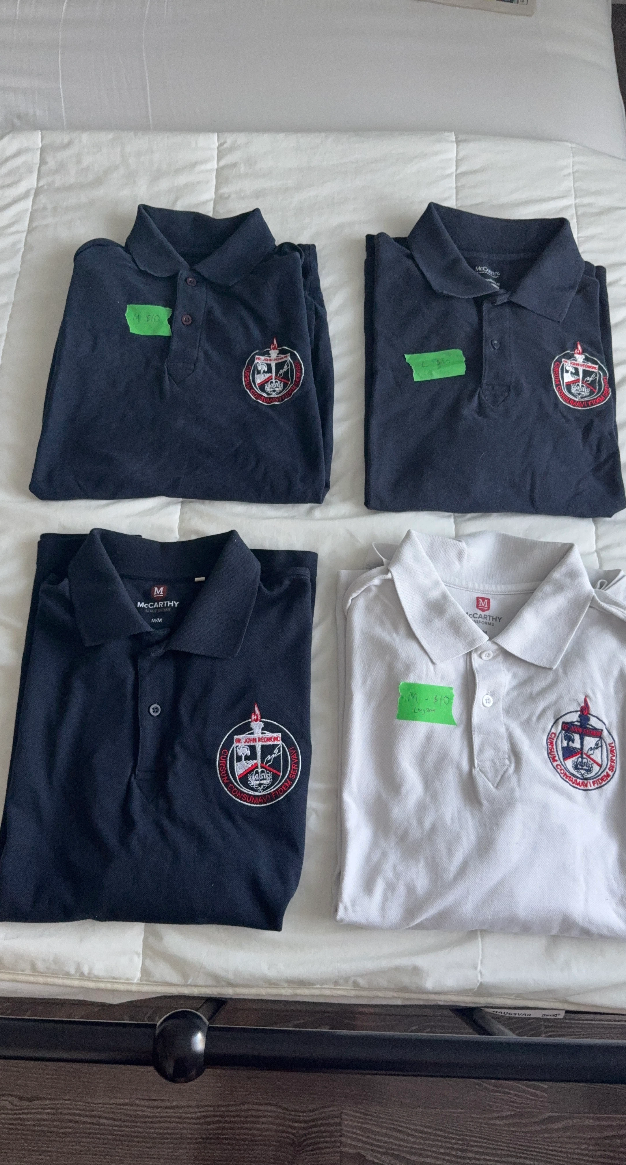 McCarthy School Uniform Polo Shirts (M/M)