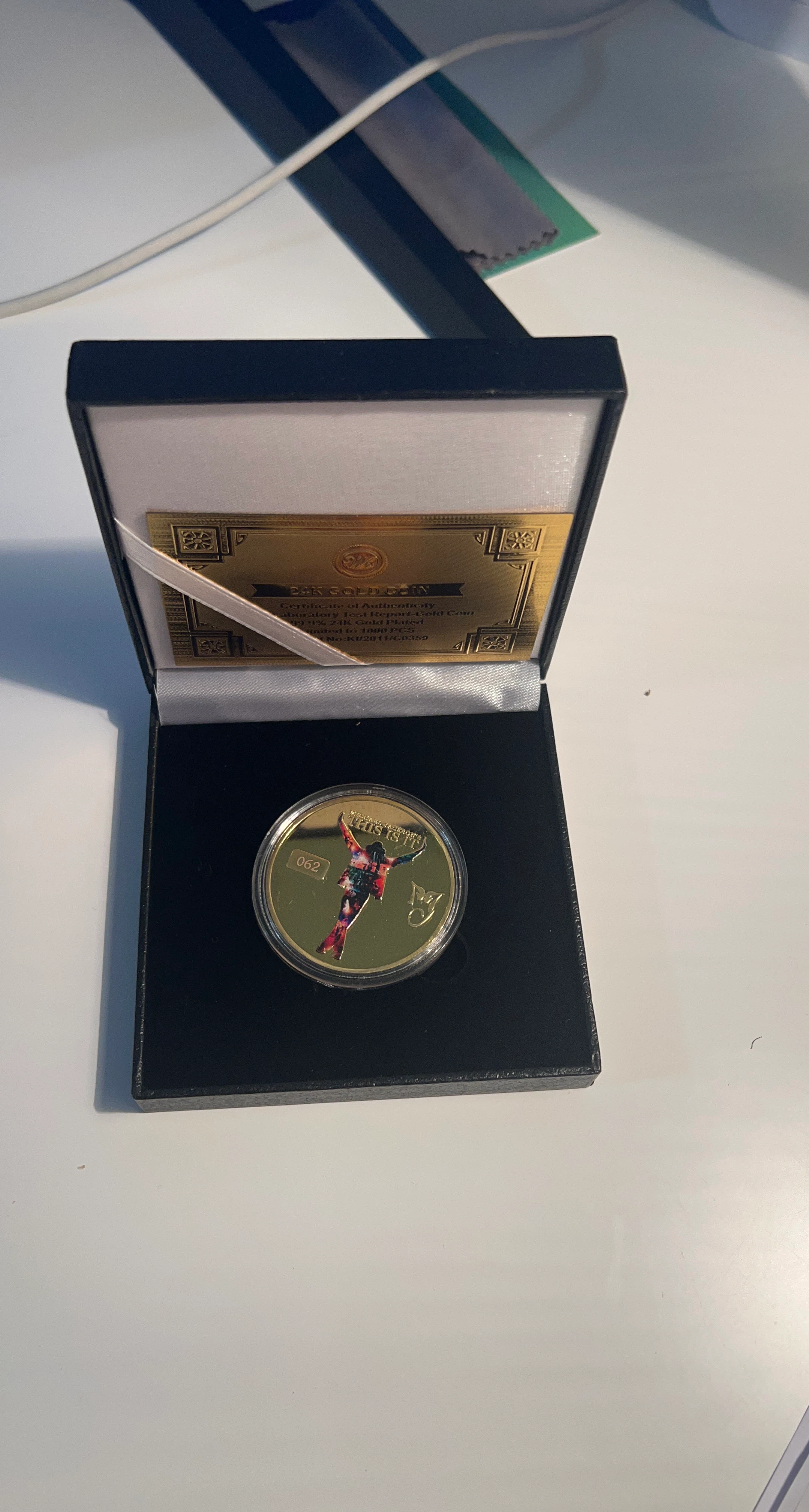 24K Gold Plated Coin - MJ "This Is It"