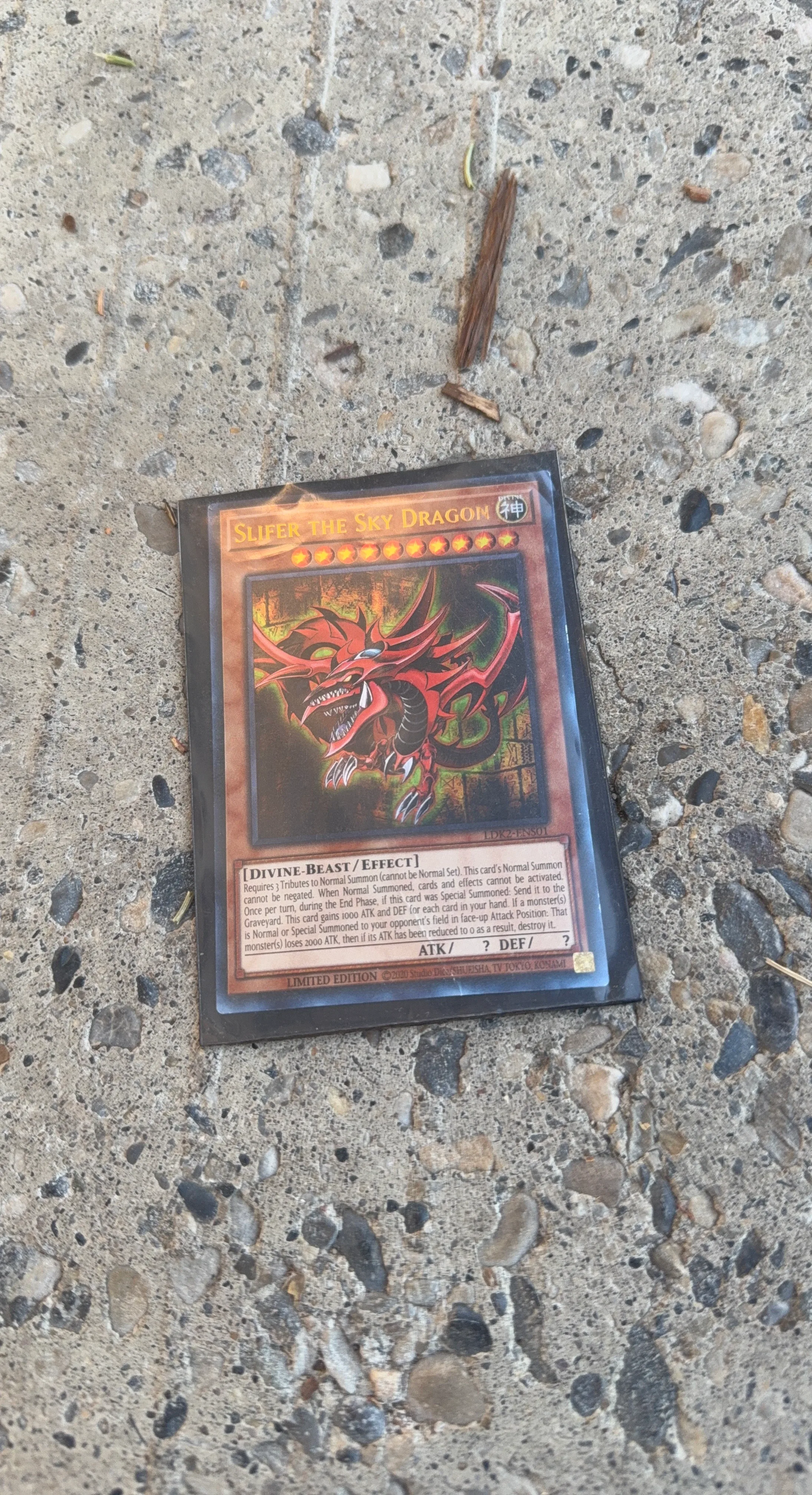 Yu-Gi-Oh! Slifer the Sky Dragon Limited Edition Card