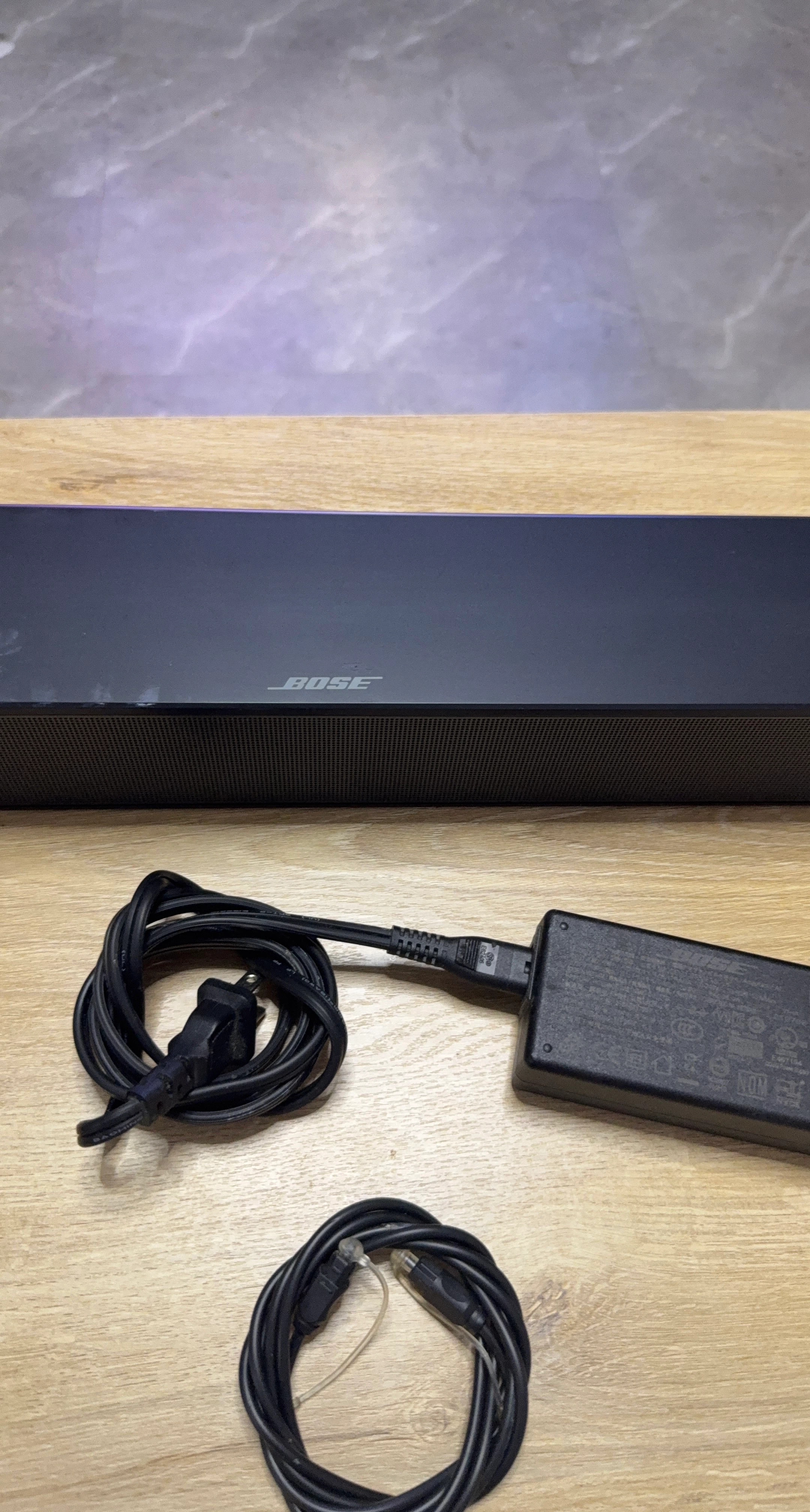 Bose Soundbar with Power Adapter and Cables