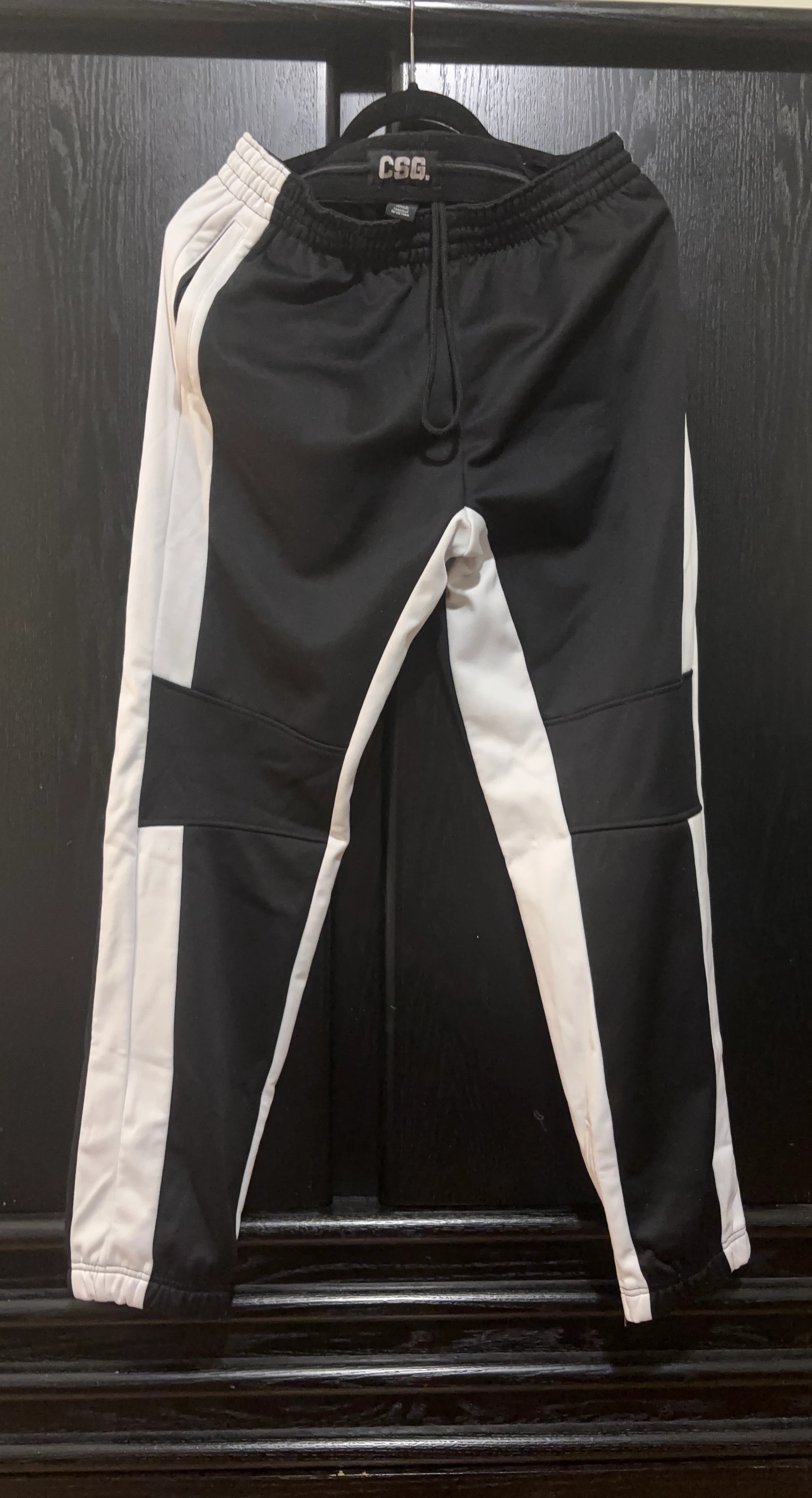 CSG. Track Pants - Black & White