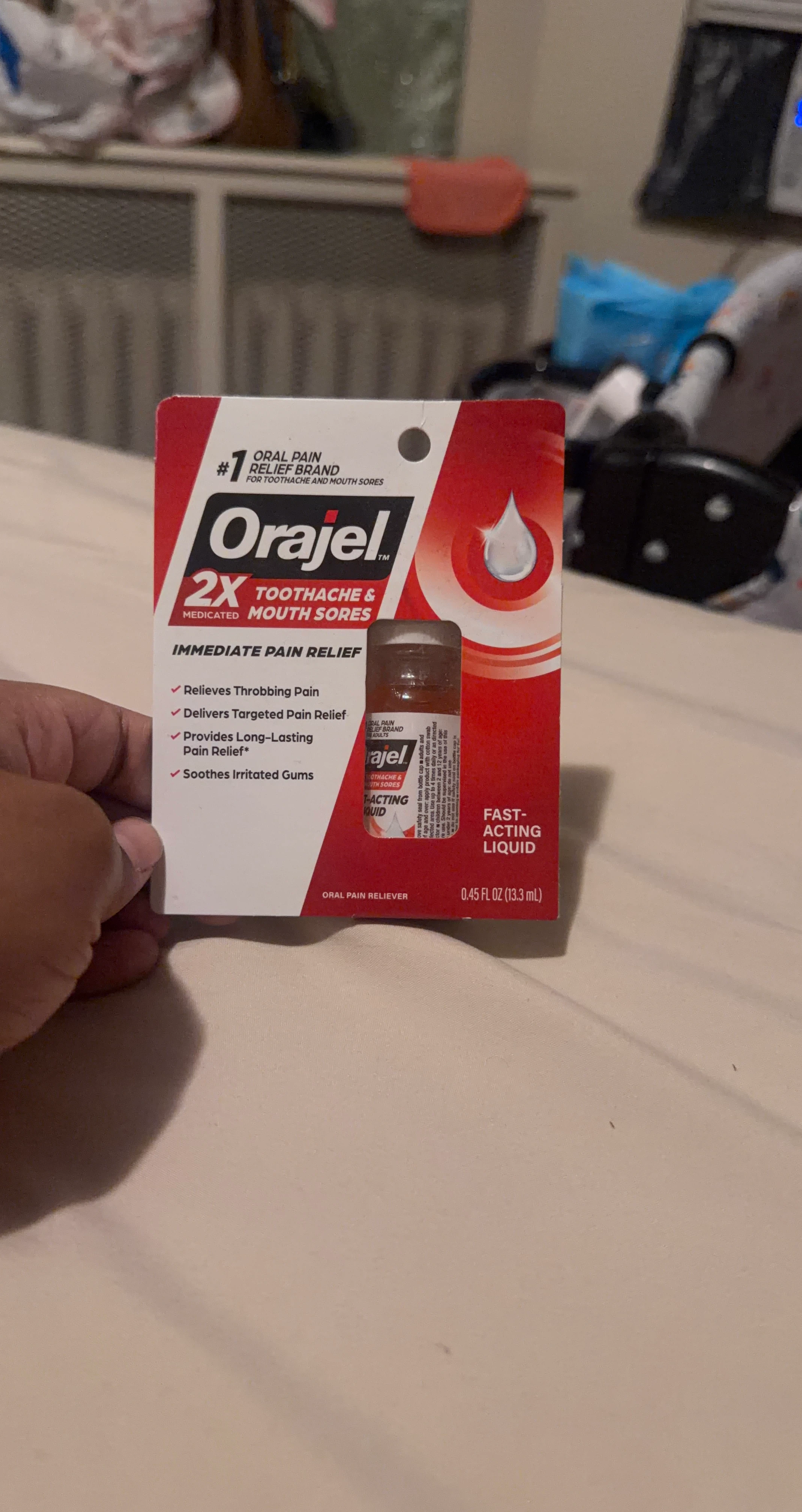 Orajel 2X Toothache & Mouth Sores Fast-Acting Liquid