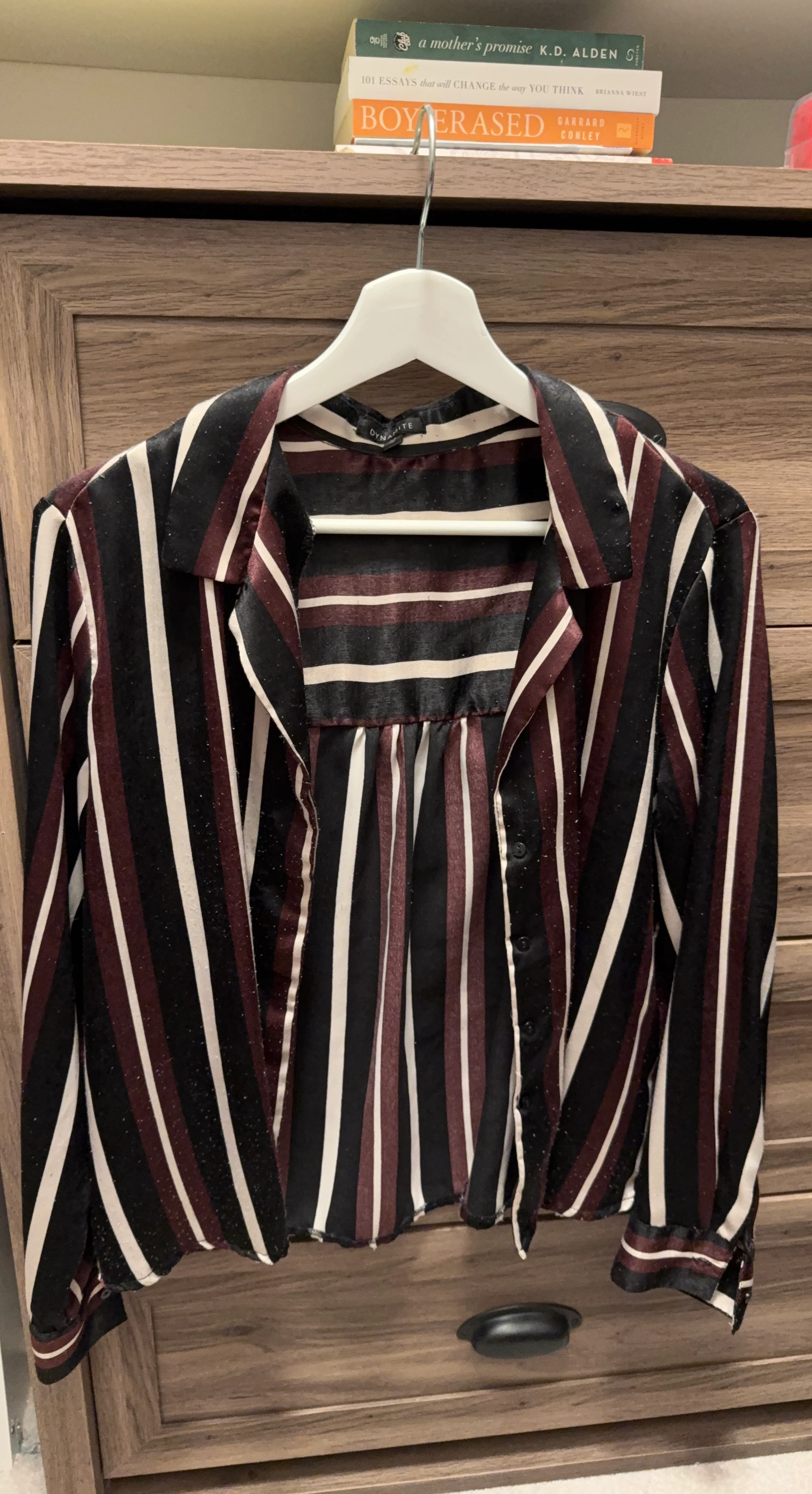 Dynamite Striped Button-Up Shirt