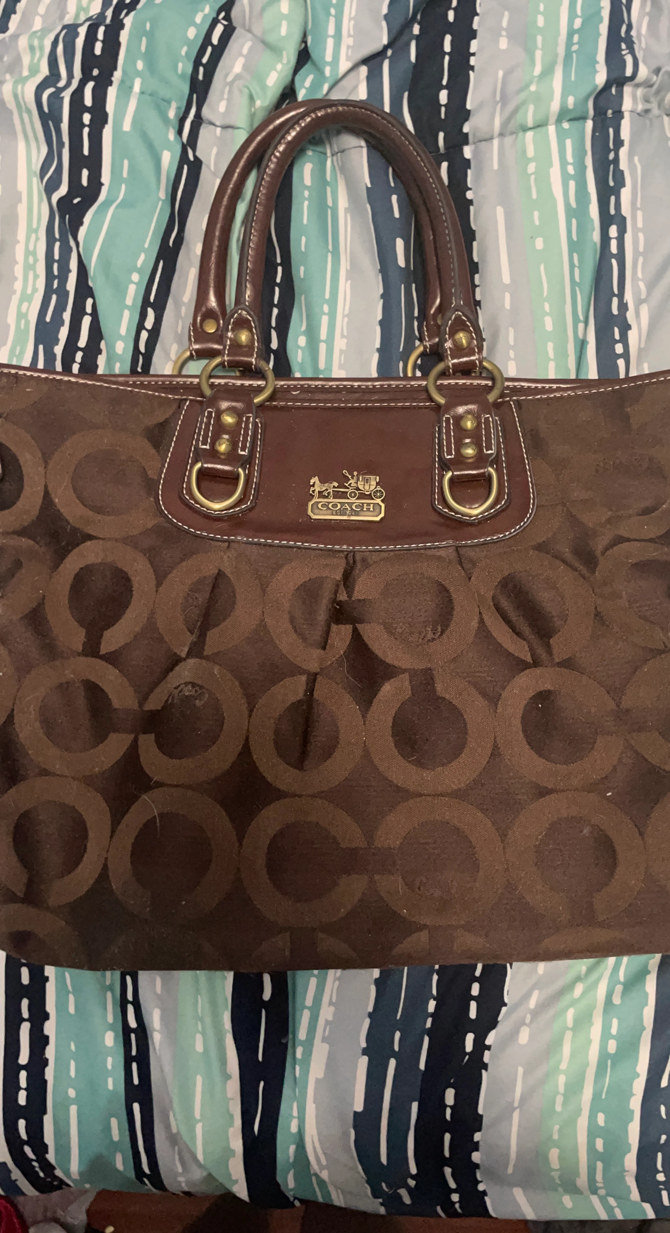 Coach Signature C Monogram Tote Bag
