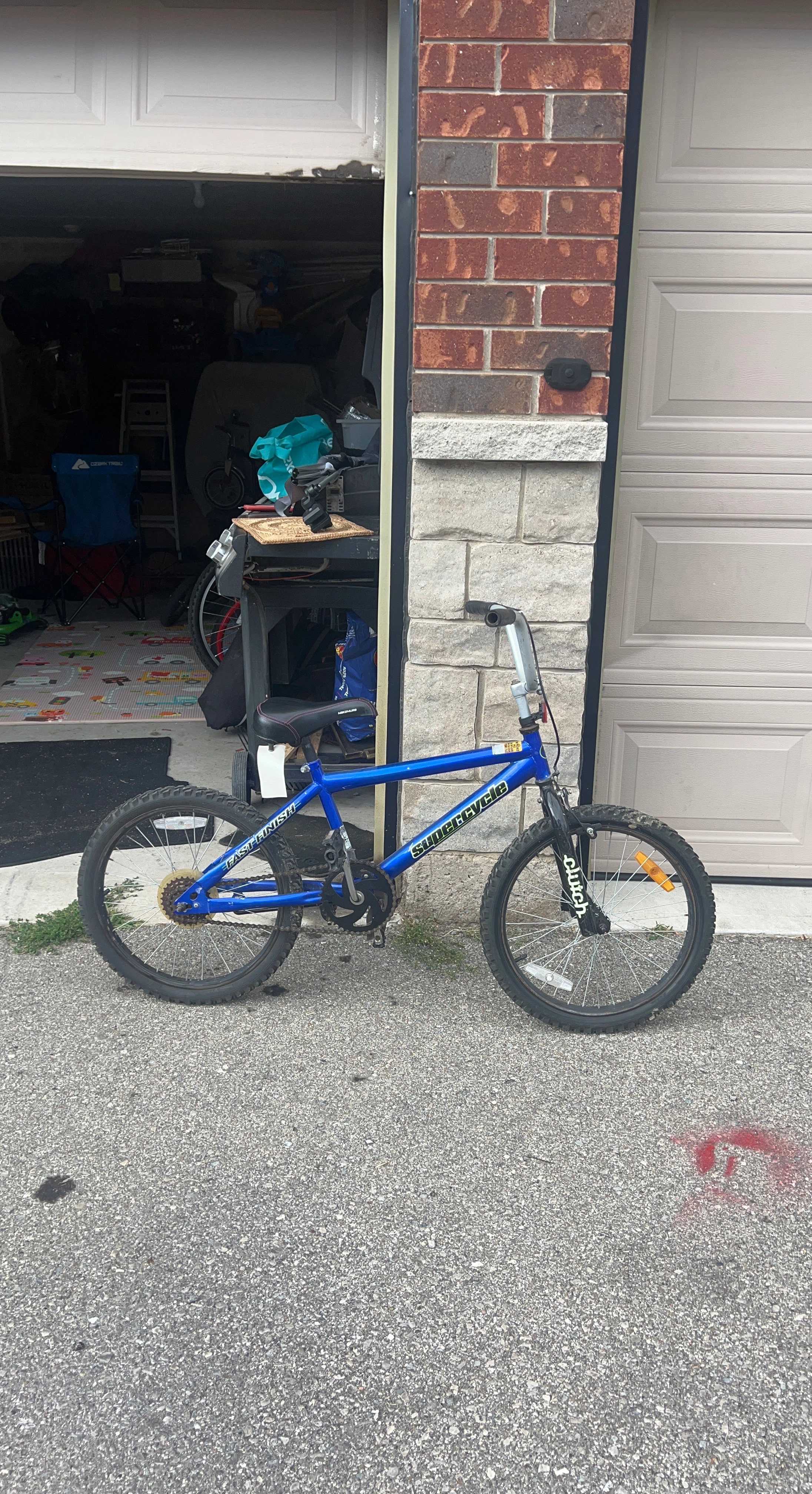 Blue BMX Bike