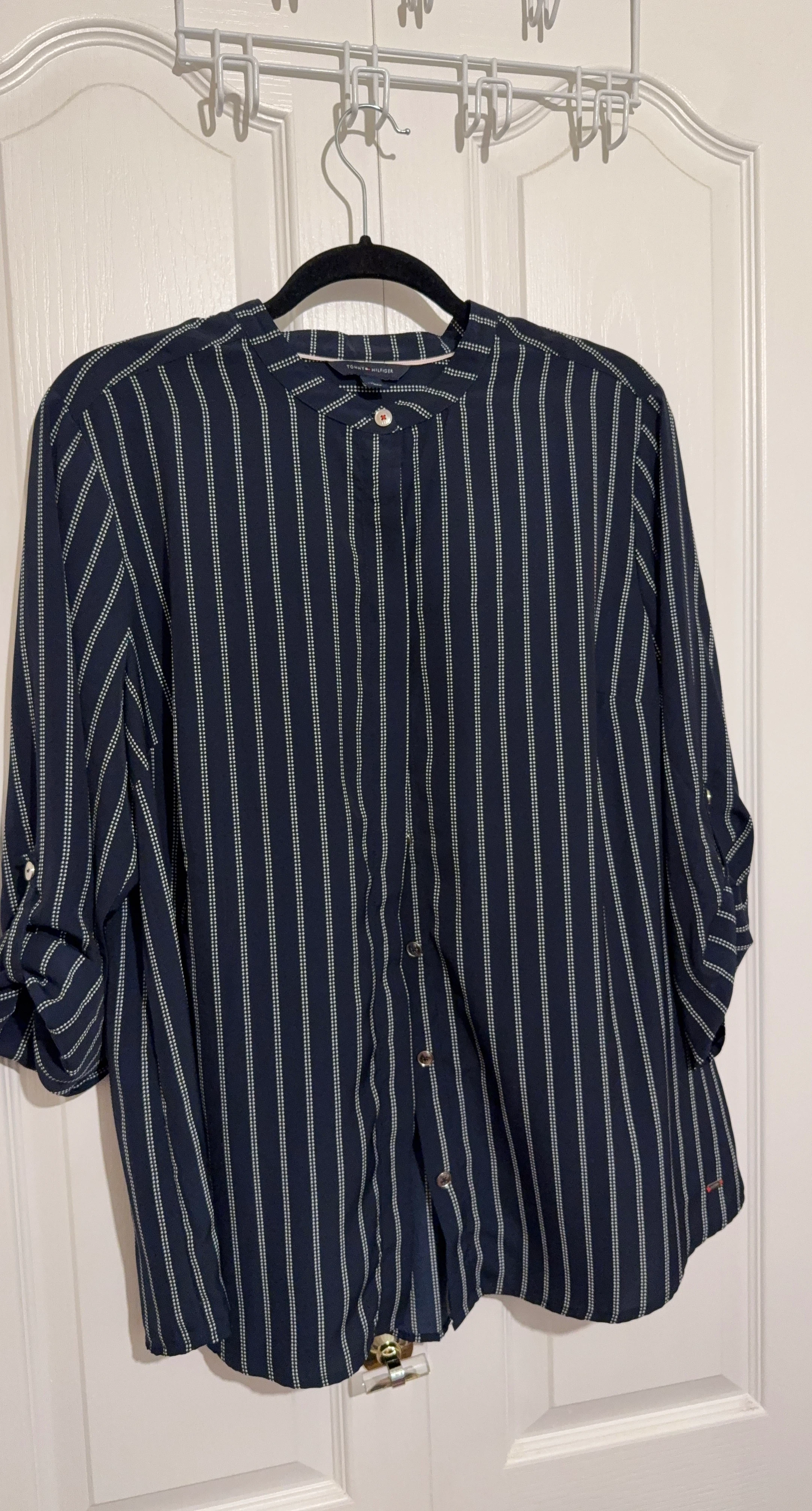 Navy Striped Shirt